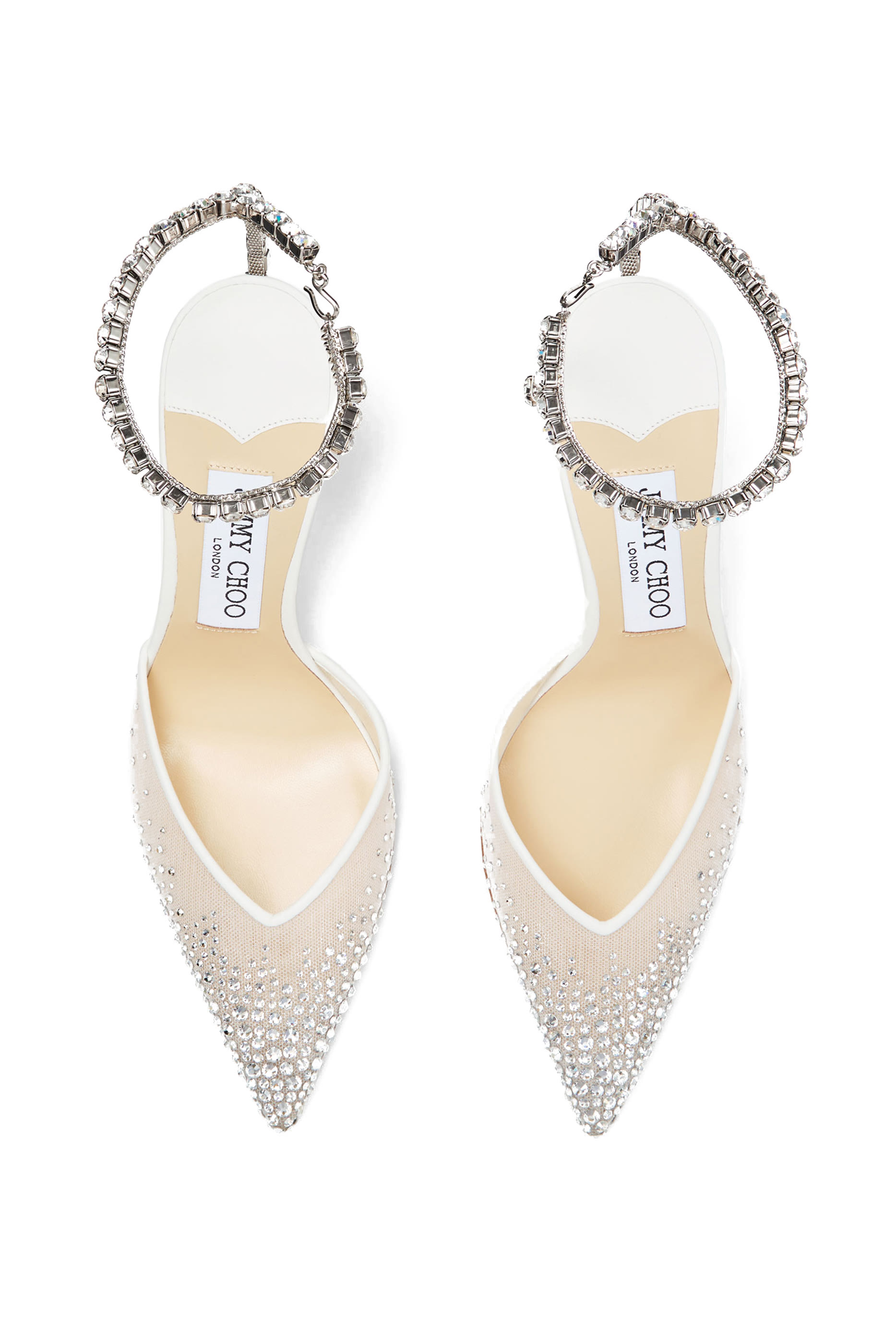 حذاء كلاسيك سيدا 100 ستان مرصع بكريستال