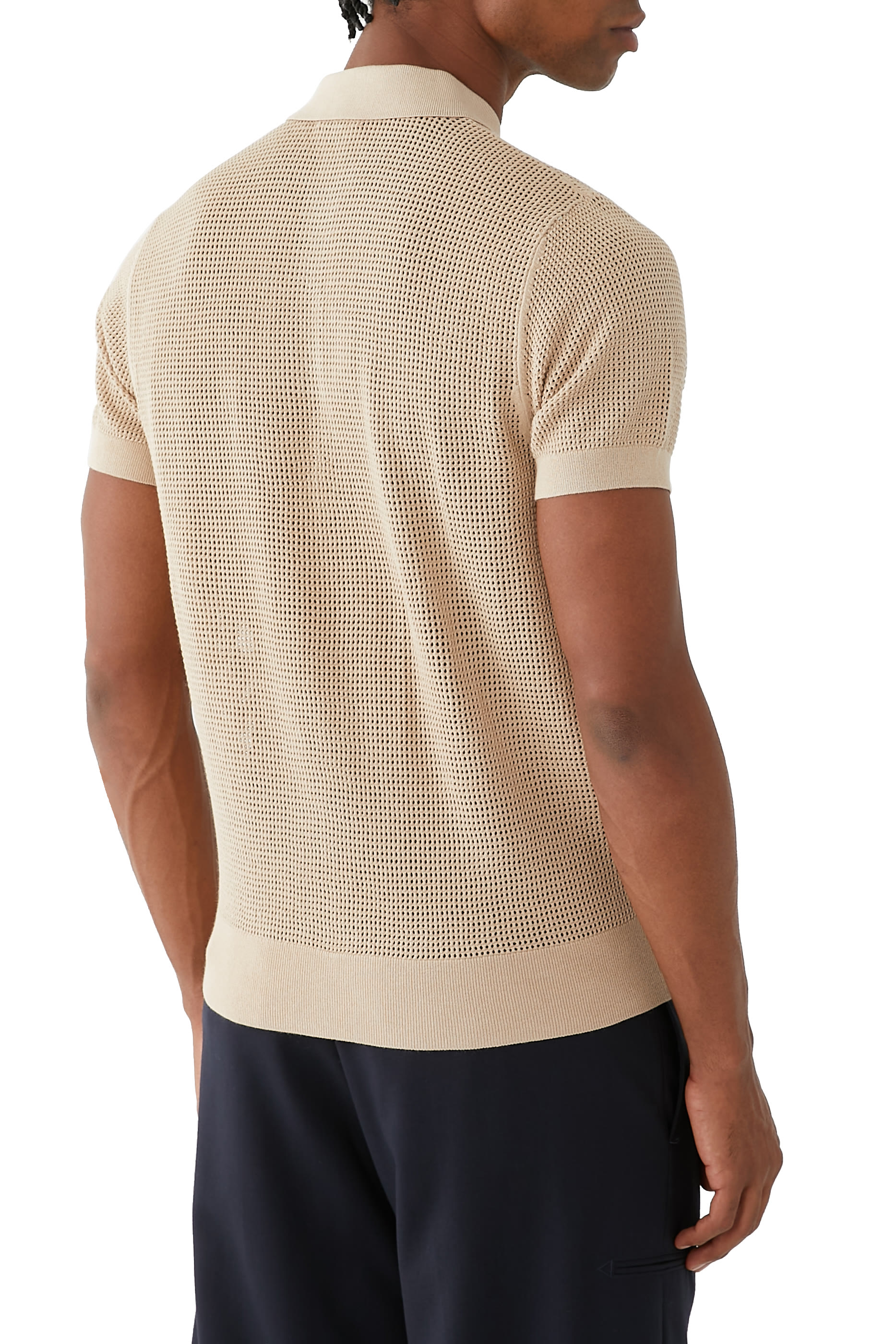 قميص بولو منسوج