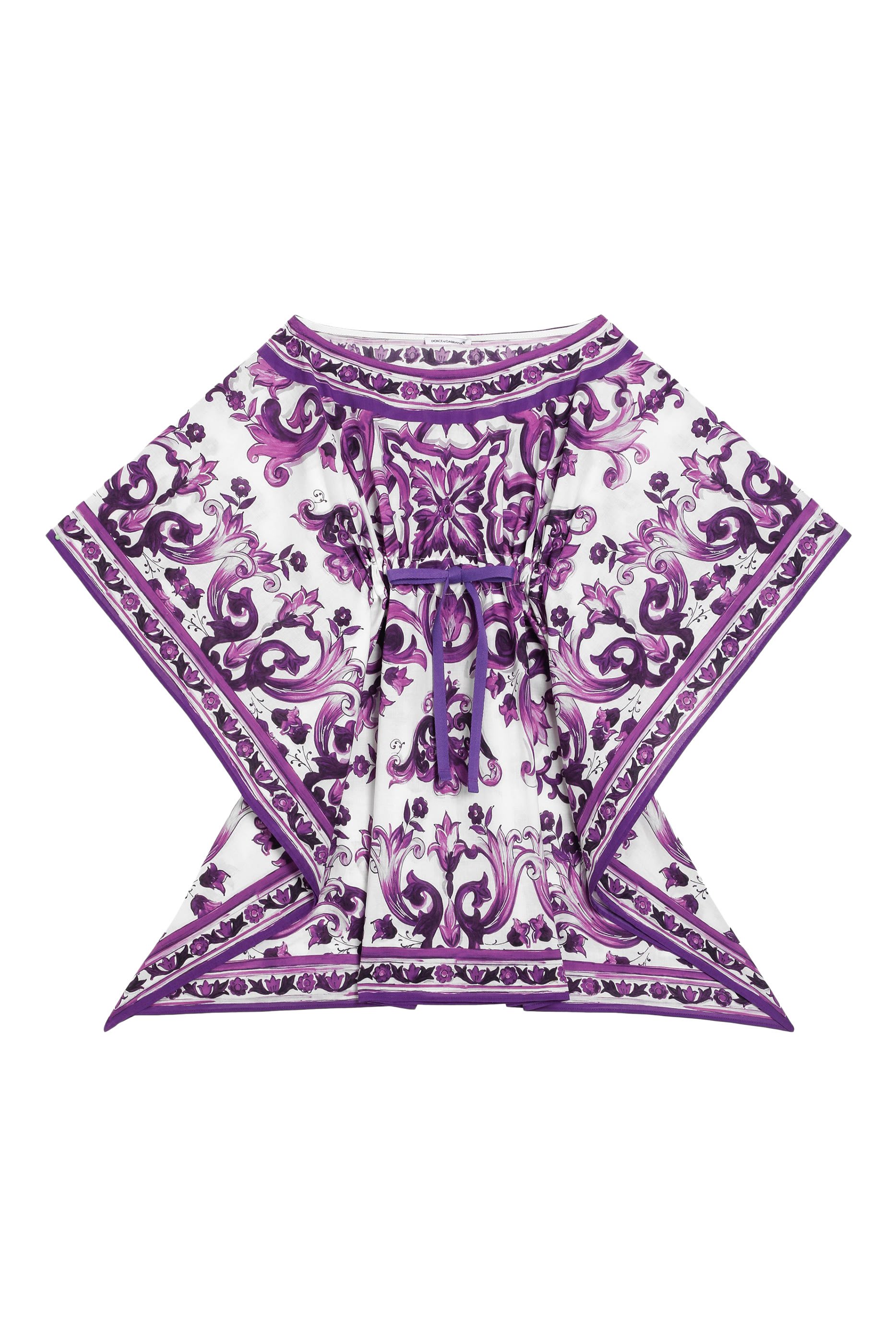 قفطان بطبعة مايوليكا قطن للأطفال