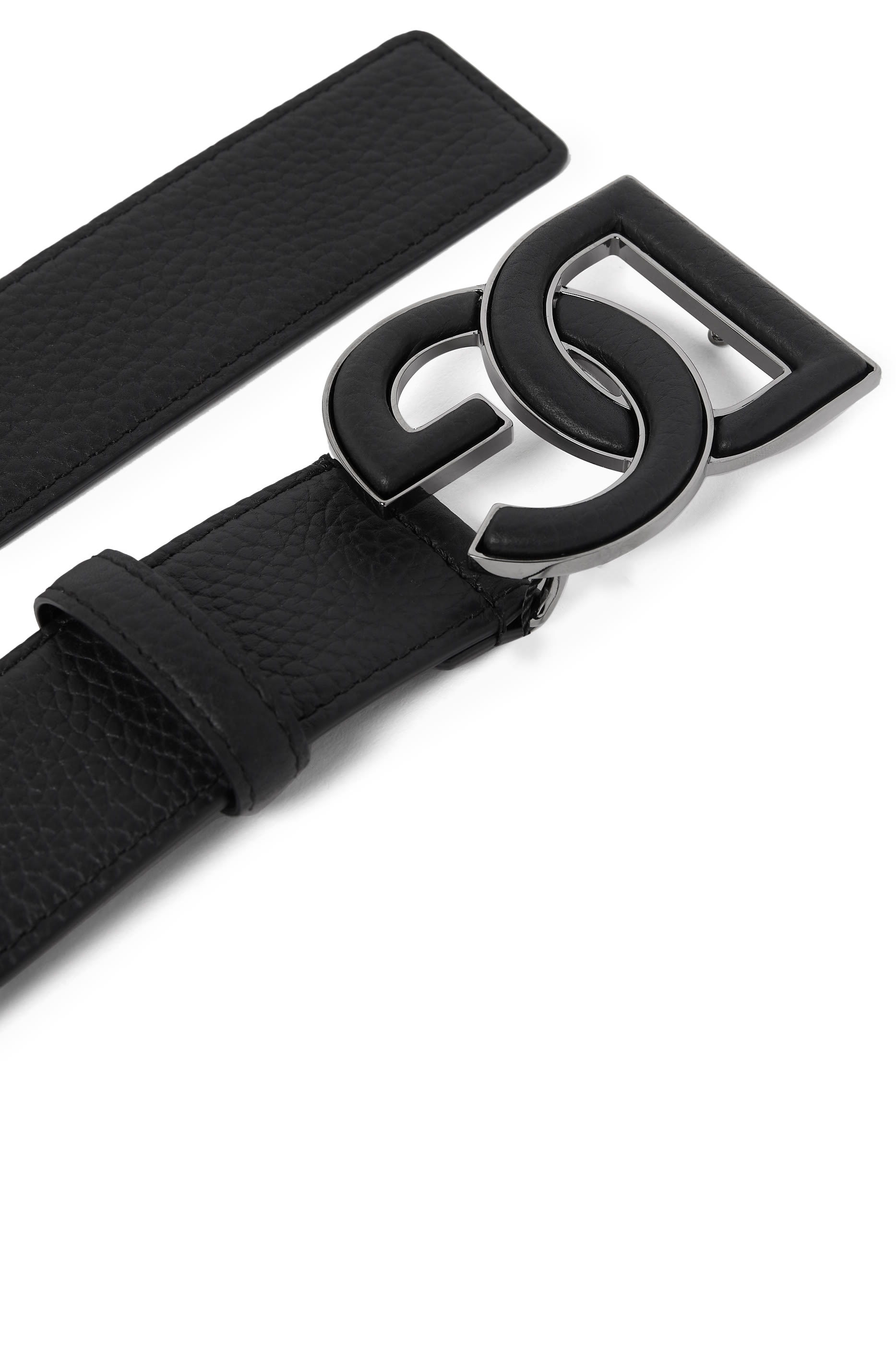 حزام جلد عجل بنقشة جلد غزال