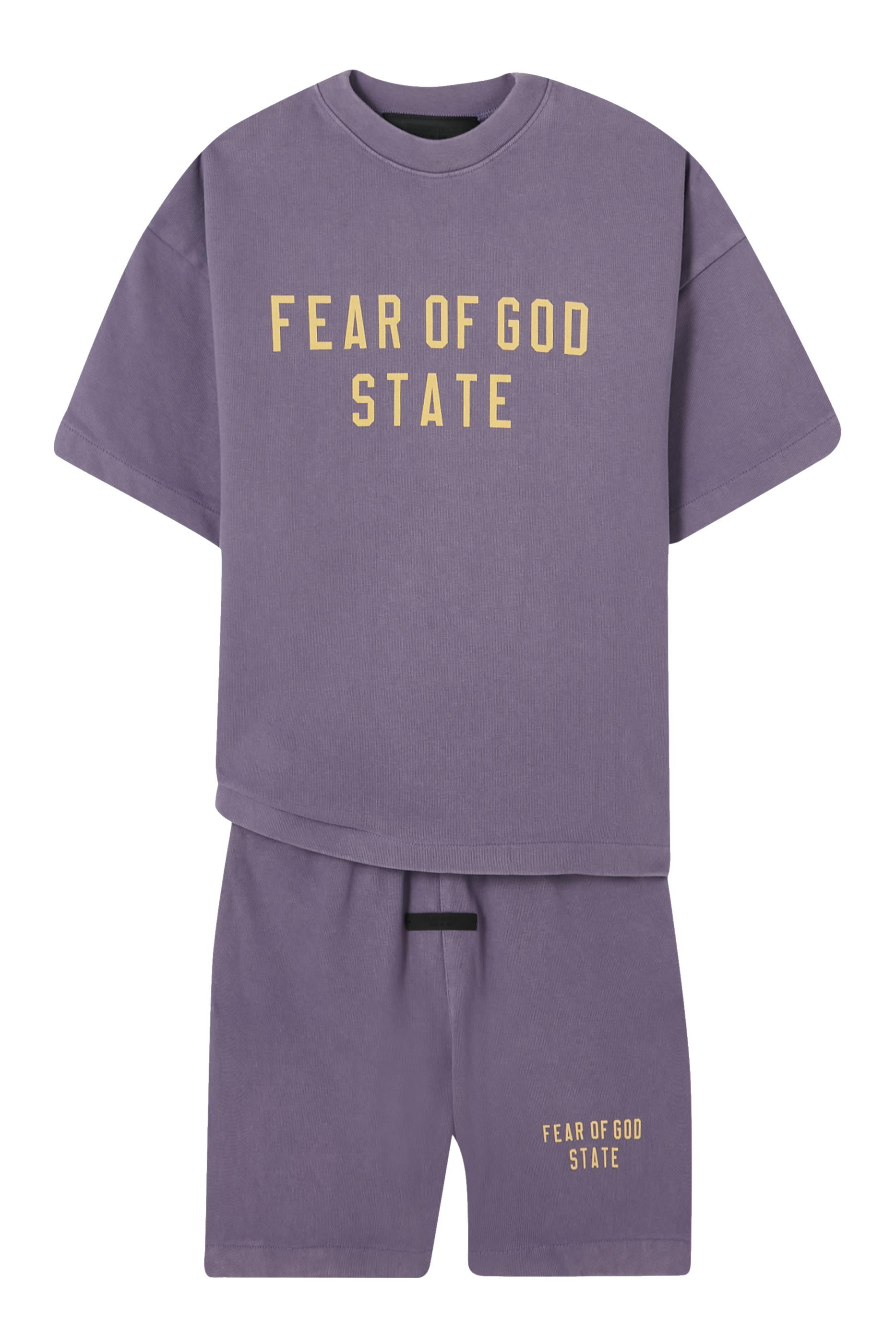 تيشيرت بياقة ضيقة قماش ثقيل الوزن للأطفال