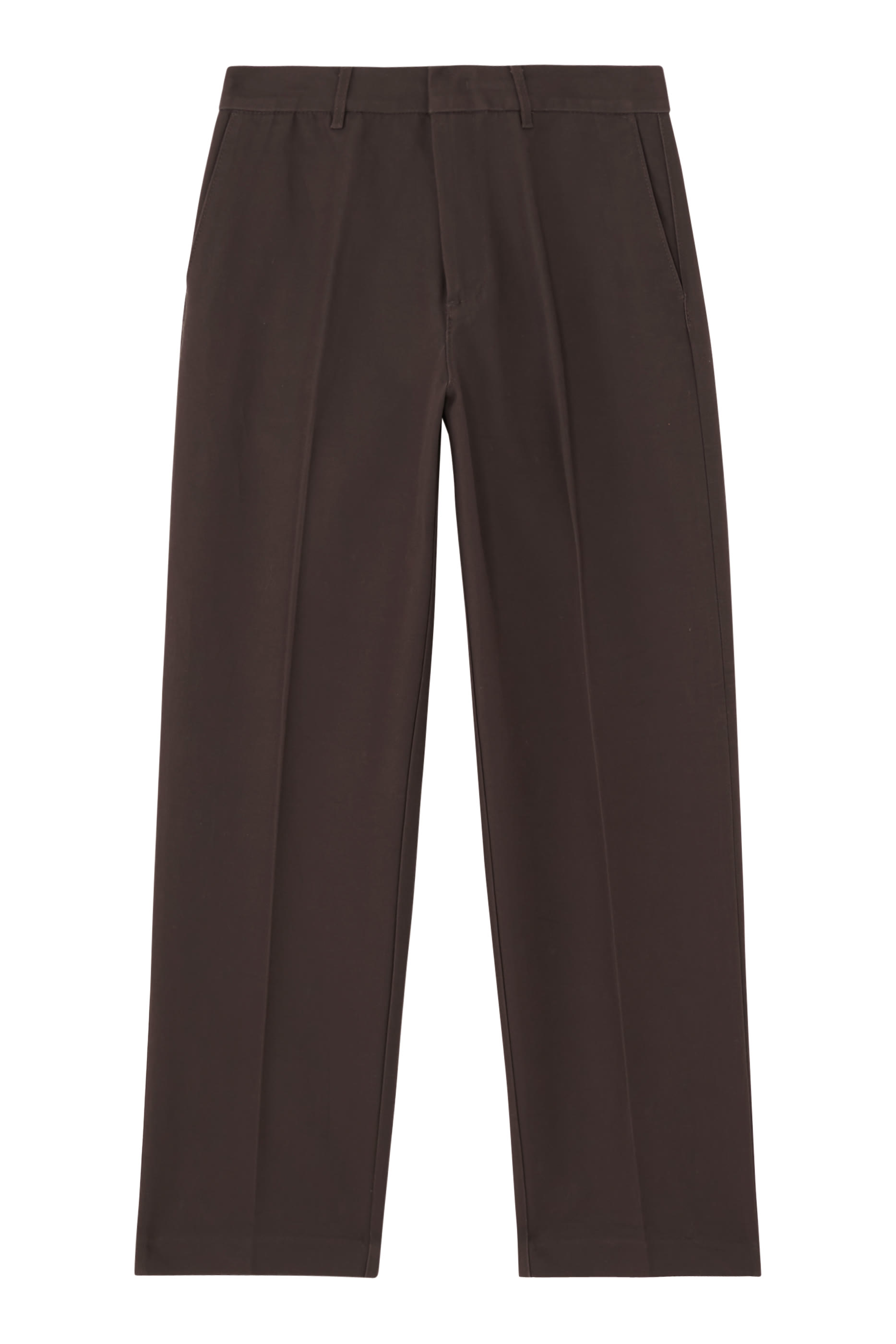 بنطال بقصة ساق مستقيمة قماش قنب