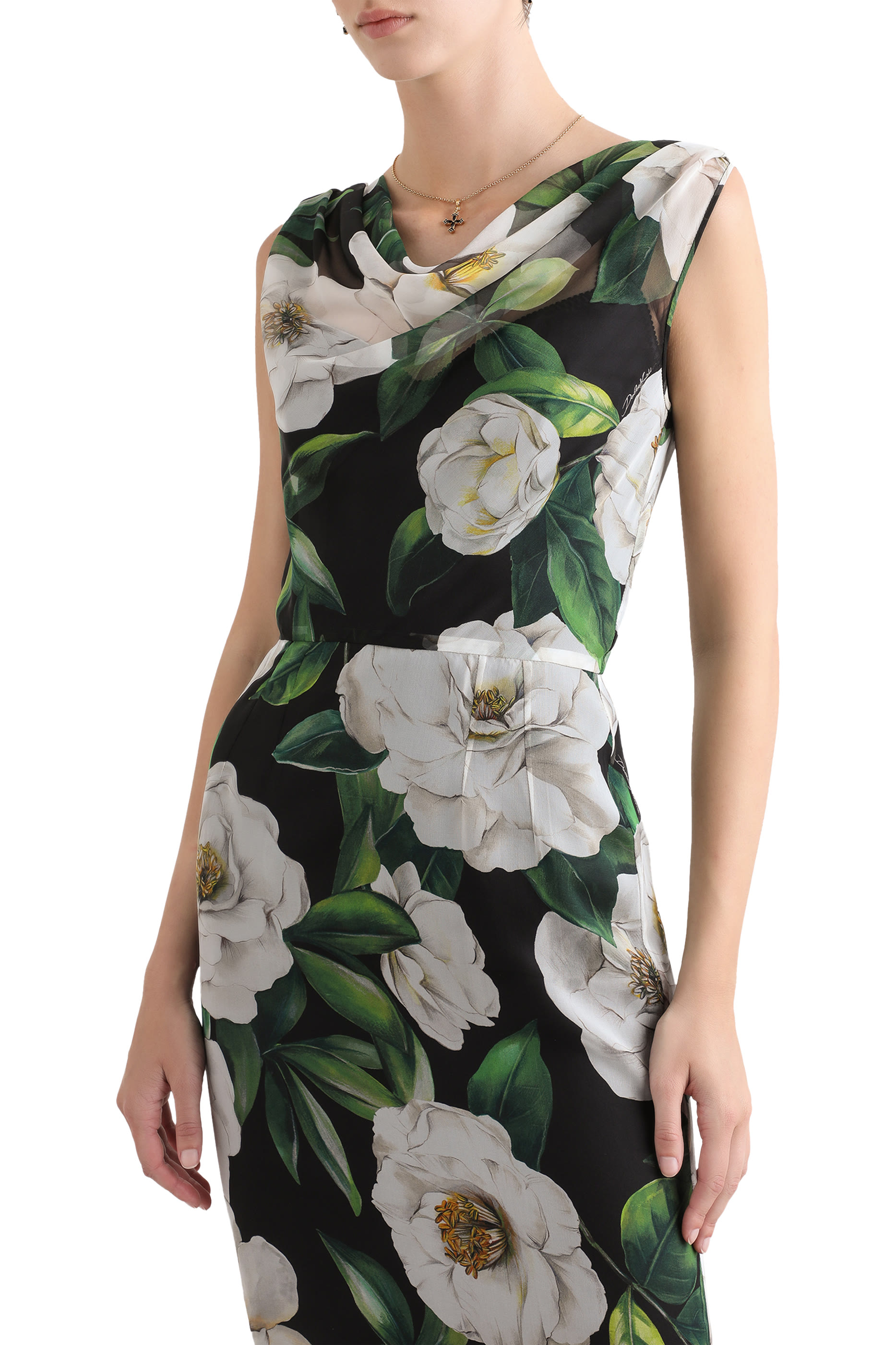 فستان بطبعات غاردينيا