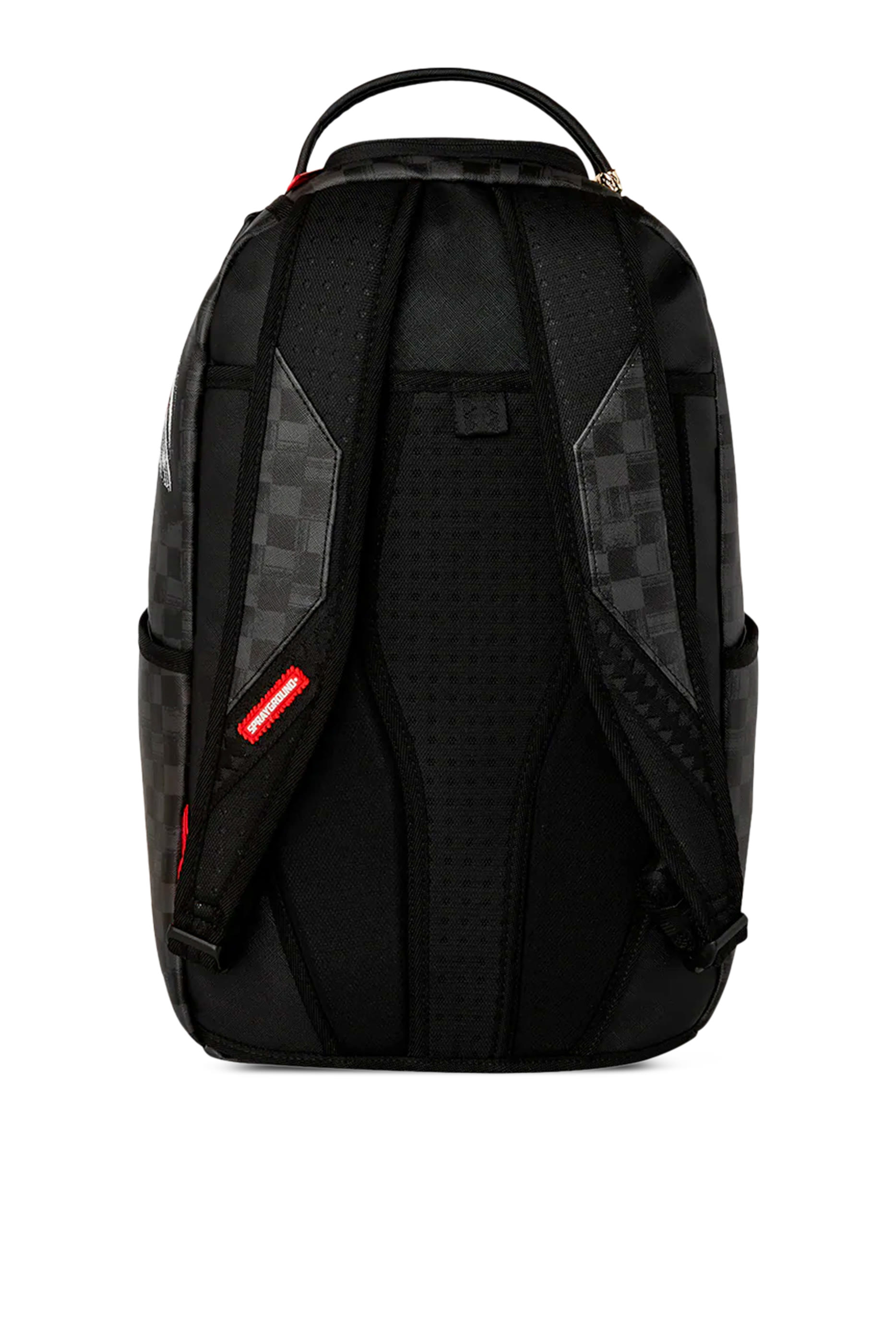 حقيبة ظهر بنقشة شعار الماركة بخط يدوي للأطفال