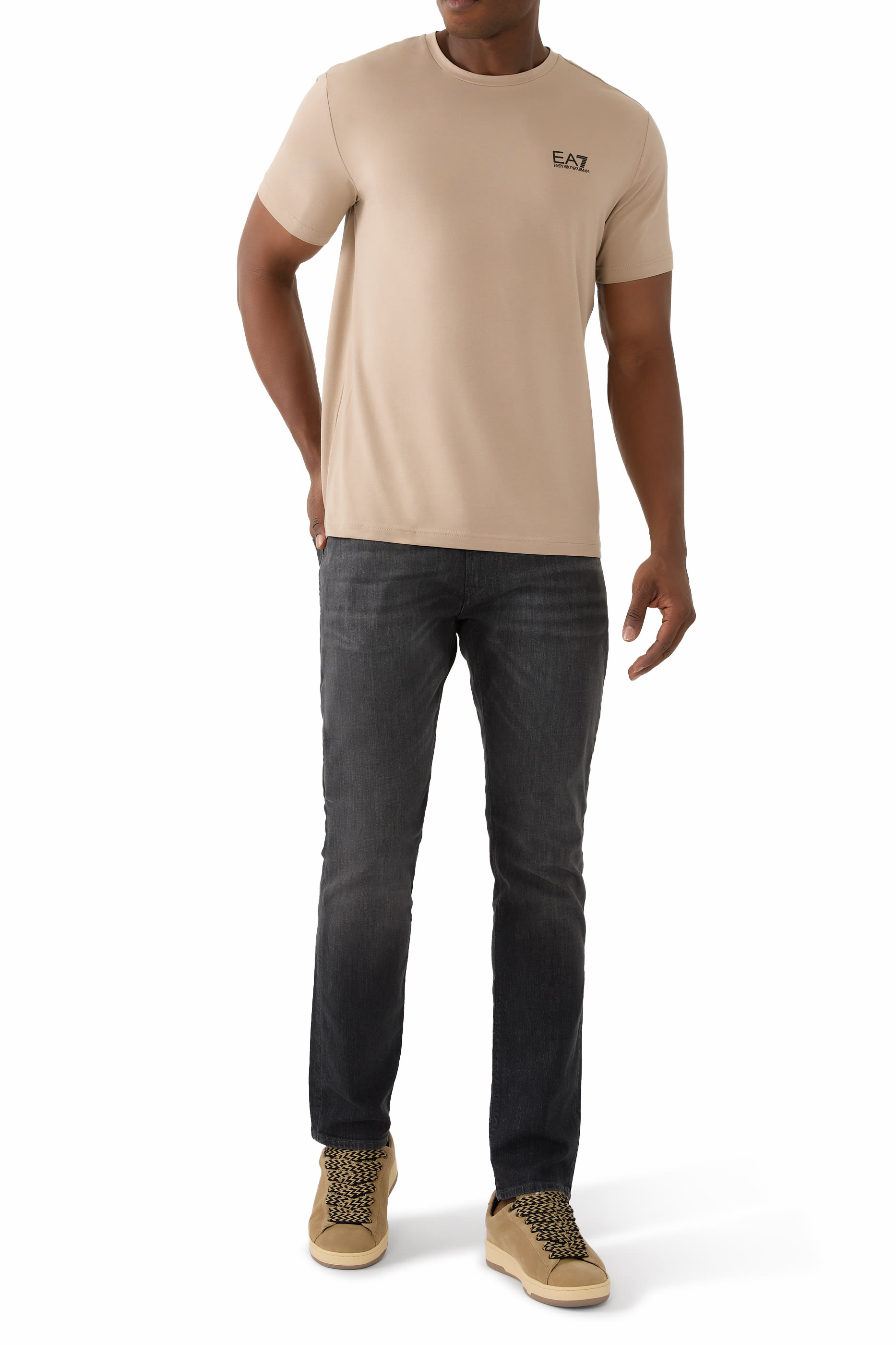 تيشيرت قطن بشعار الماركة