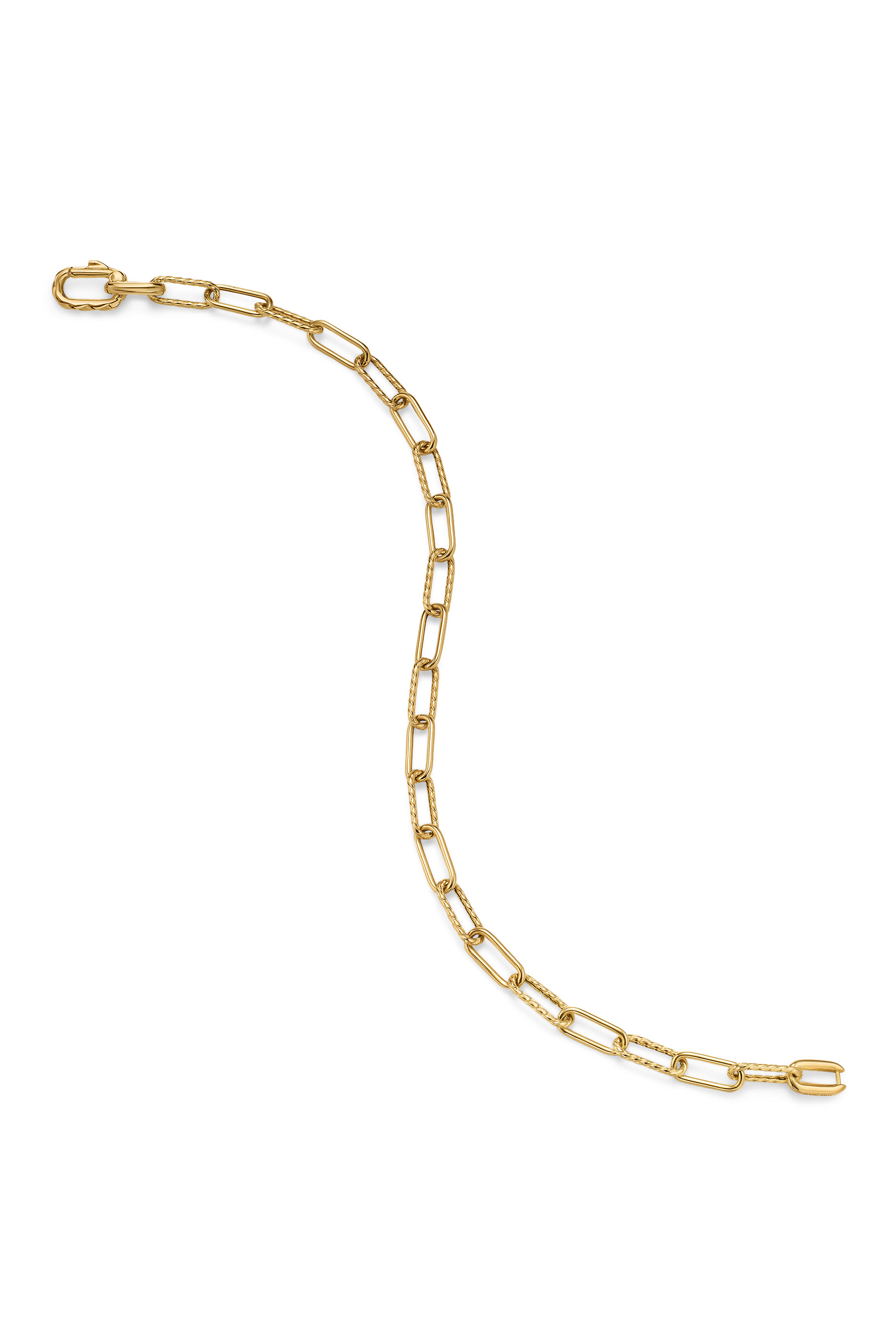 سوار سلسلة ماديسون بشعار الماركة، ذهب أصفر عيار 18