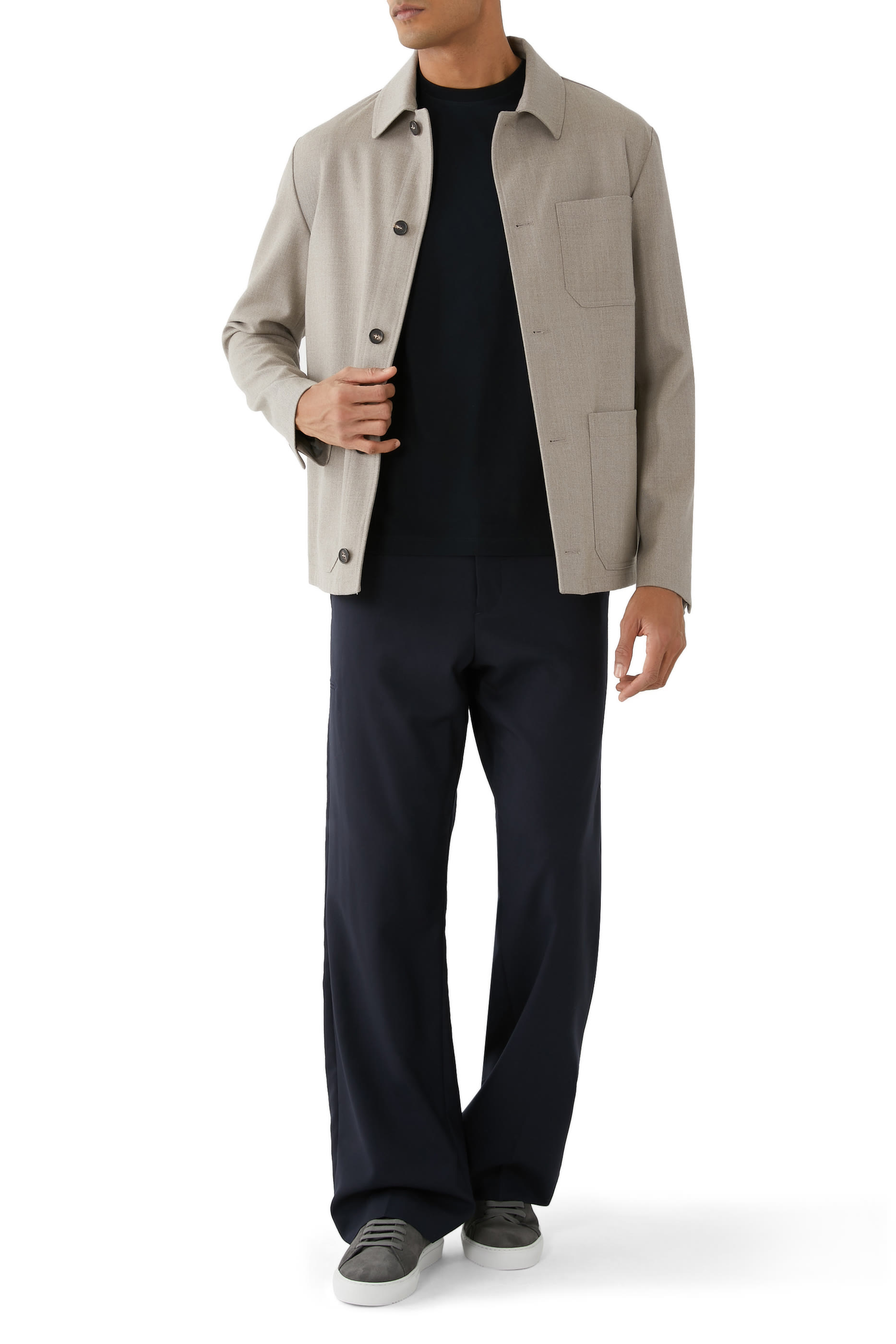 تيشيرت قطن آيس عضوي بقصة ضيقة