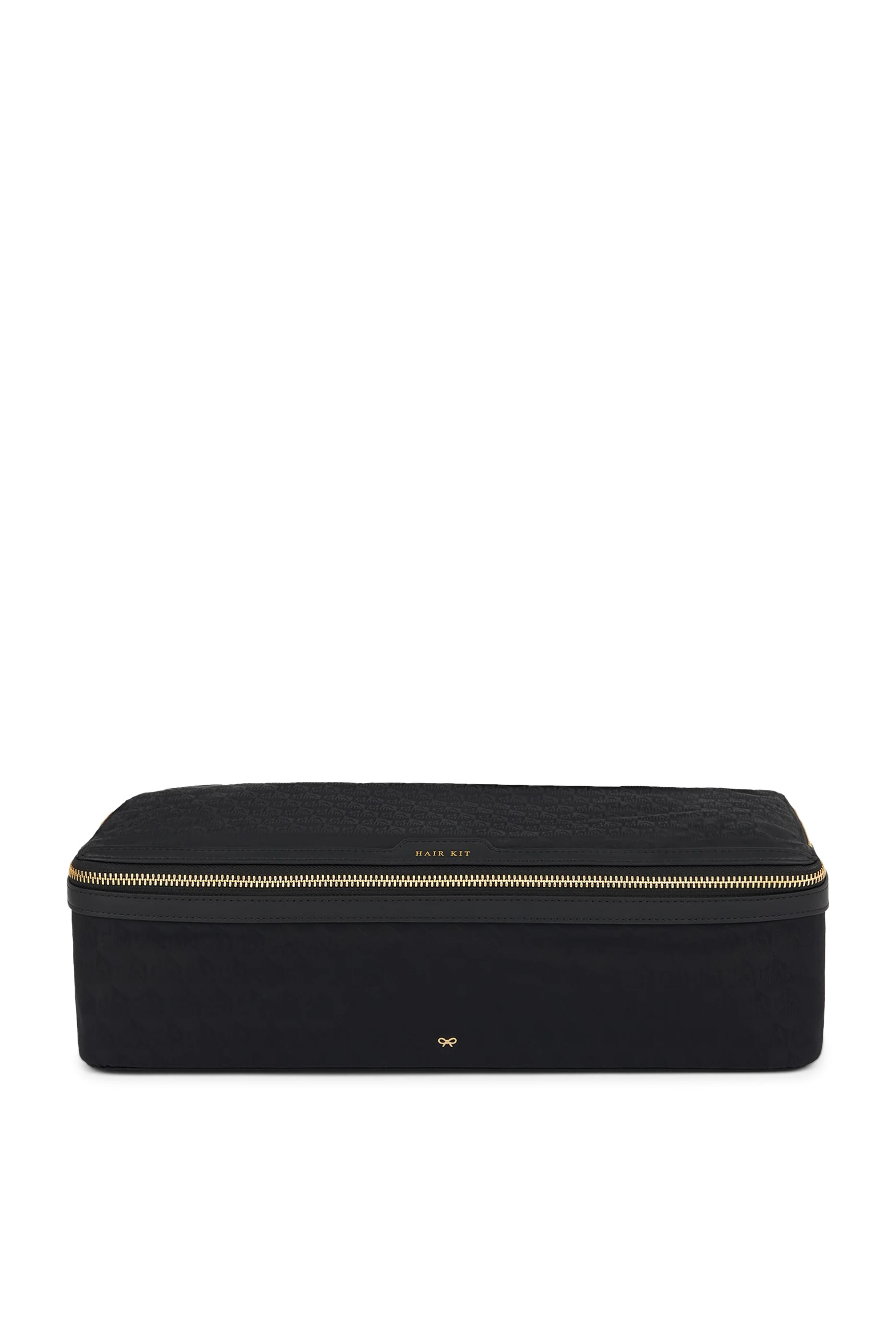 حقيبة السفر لمستلزمات العناية بالشعر بشعار الماركة