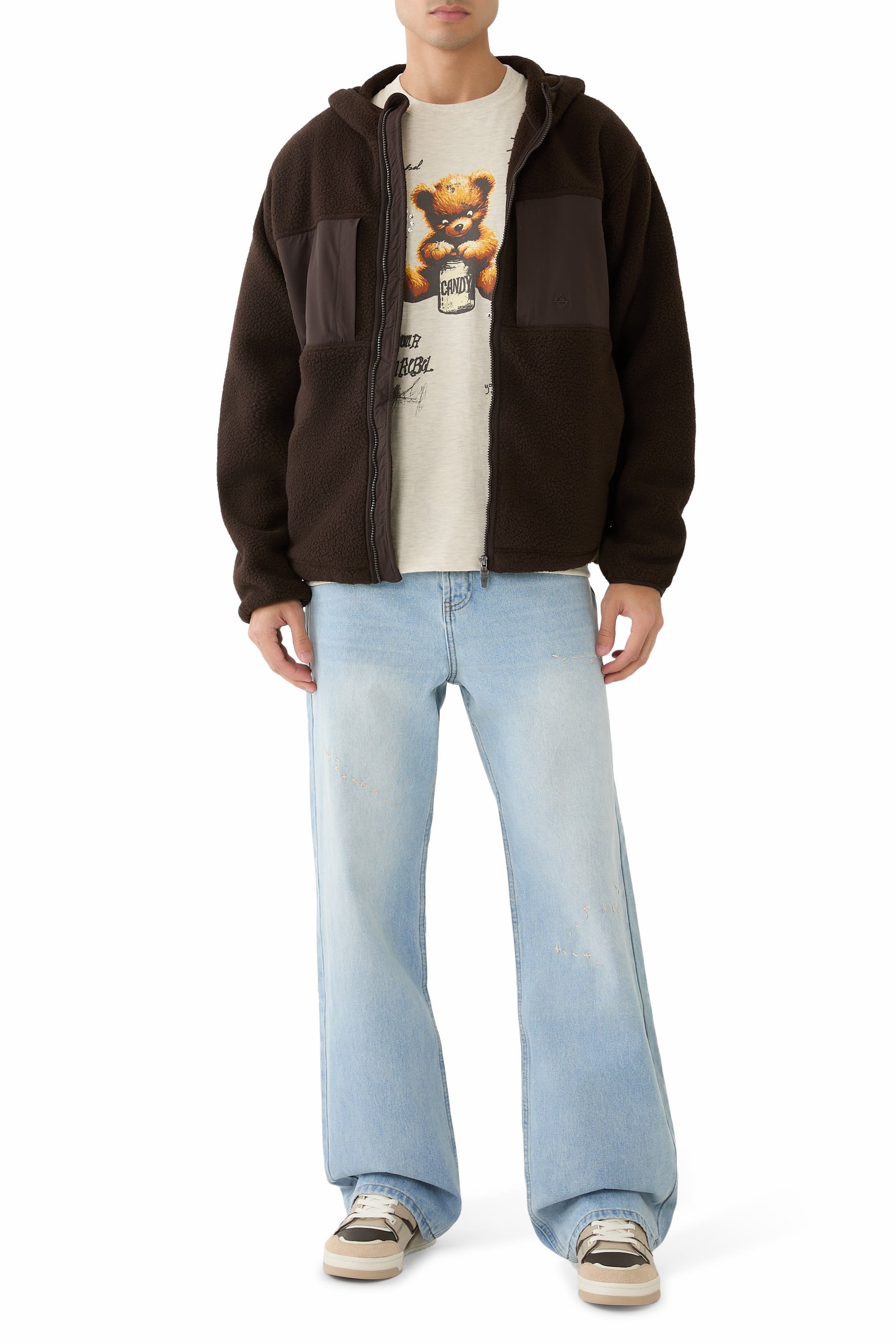 تيشيرت بنقشة علبة حلوى