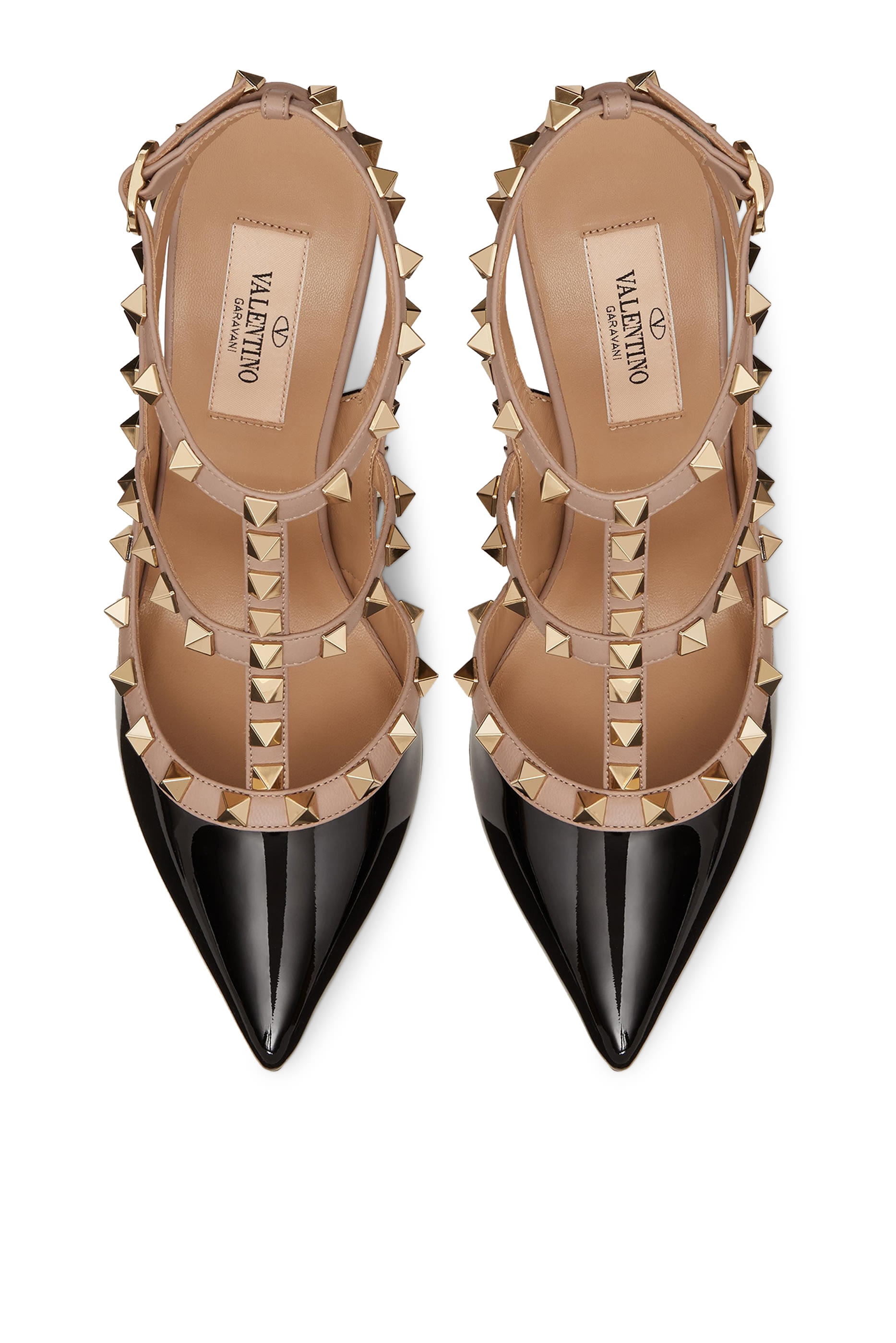 صندل فالنتينو غارافاني جلد بحلي هرمية