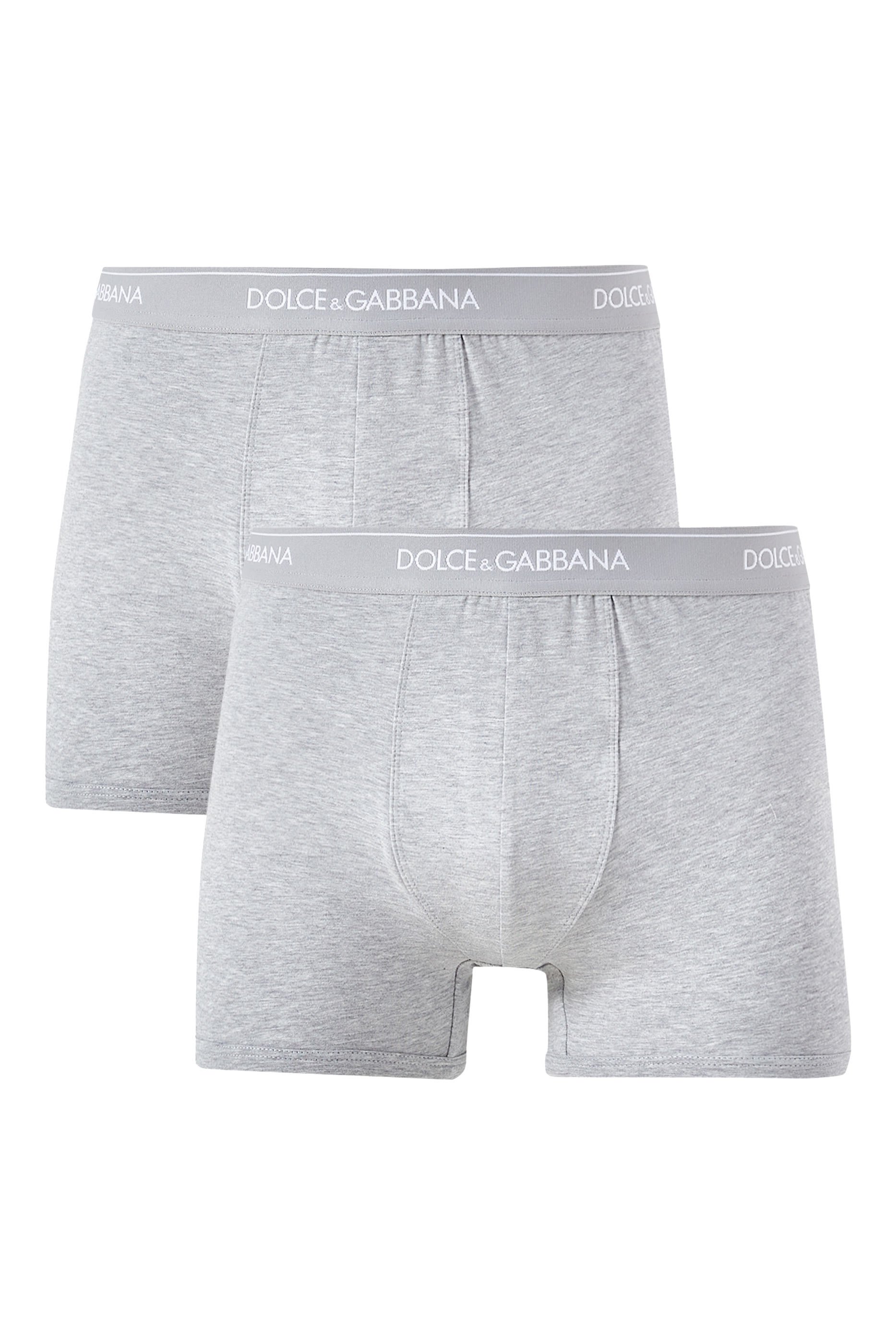 طقم بوكسر بقصة عادية قطن مطاطي، قطعتان