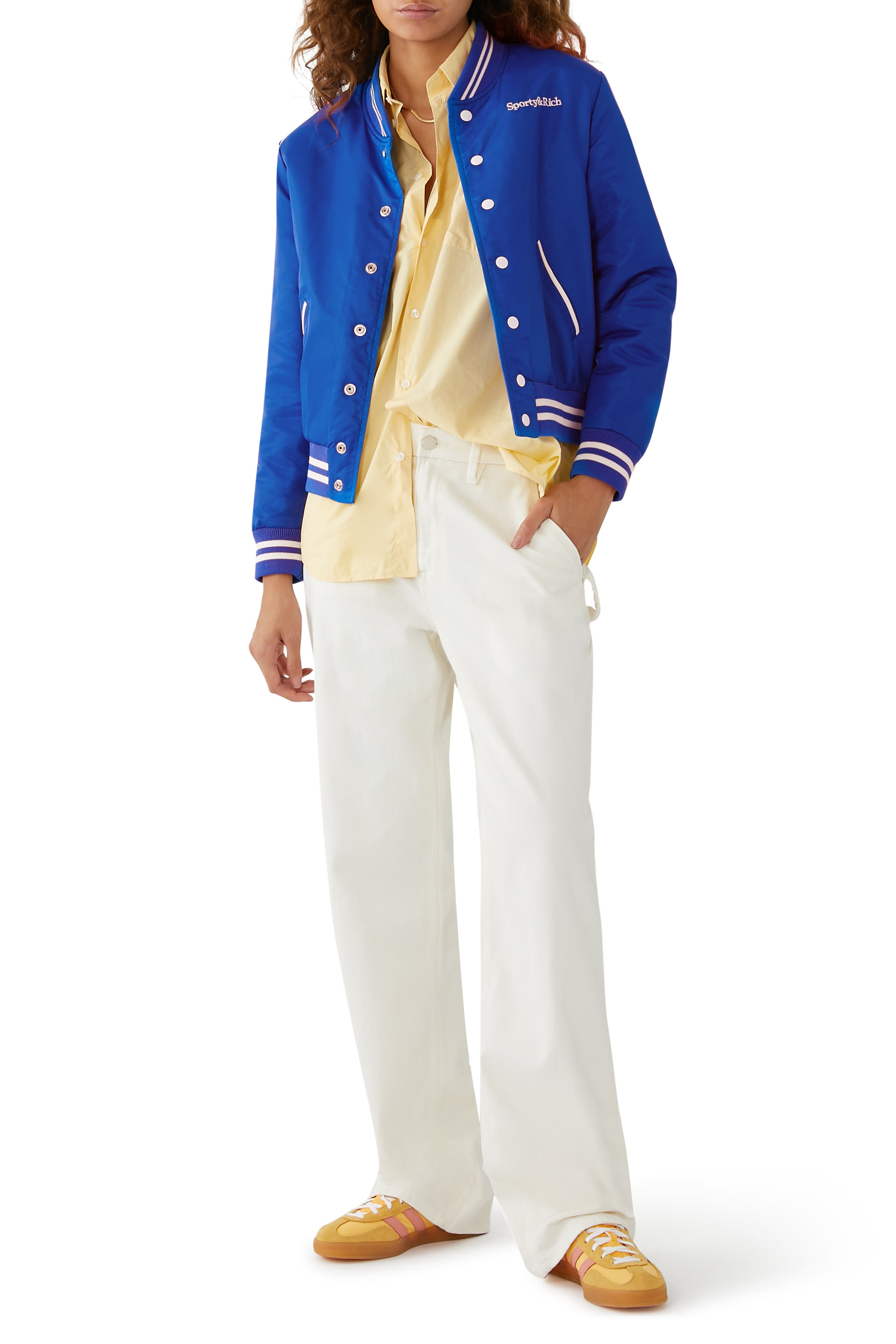 جاكيت بتصميم جامعي وتطريز ويلنس كلوب