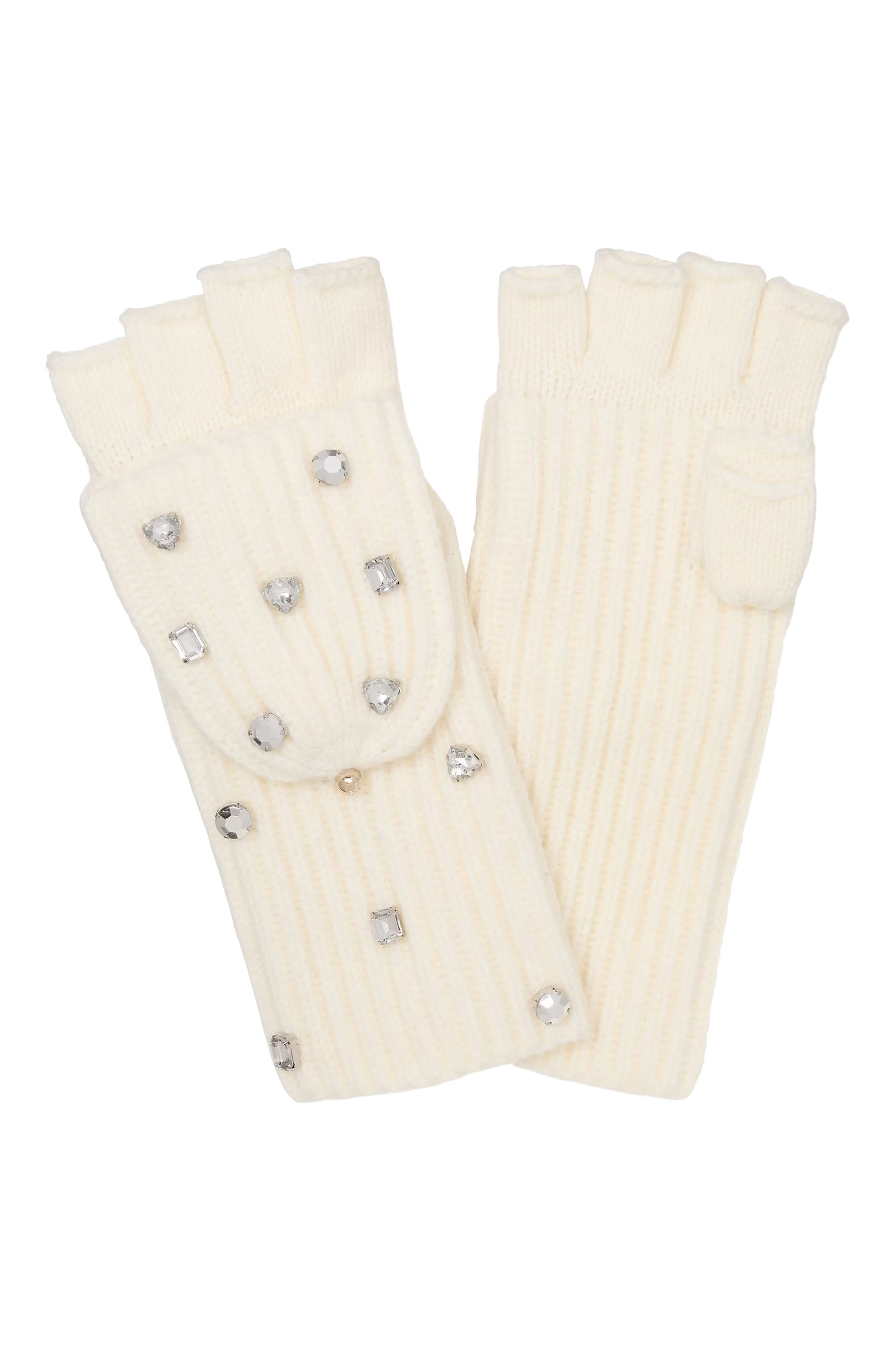 قفازات ميرينو مرصعة