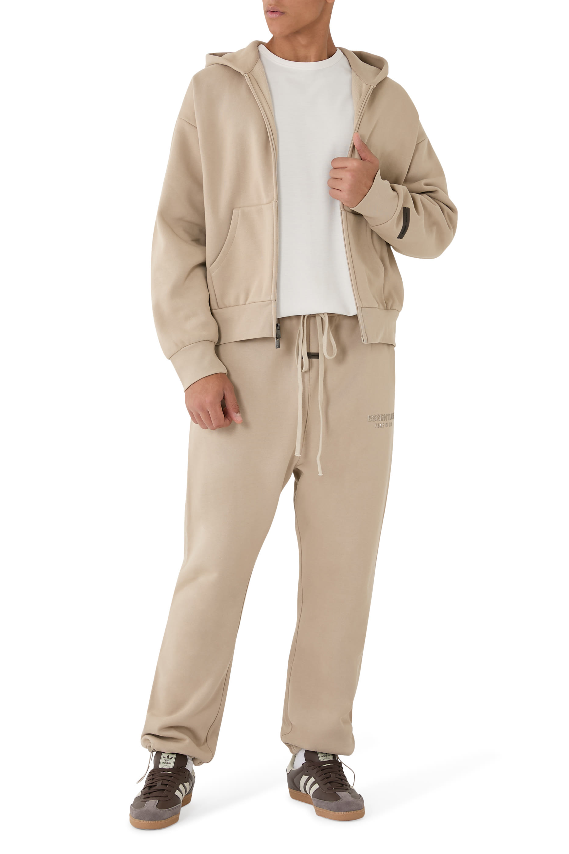 بنطال رياضي بقصة مريحة صوف