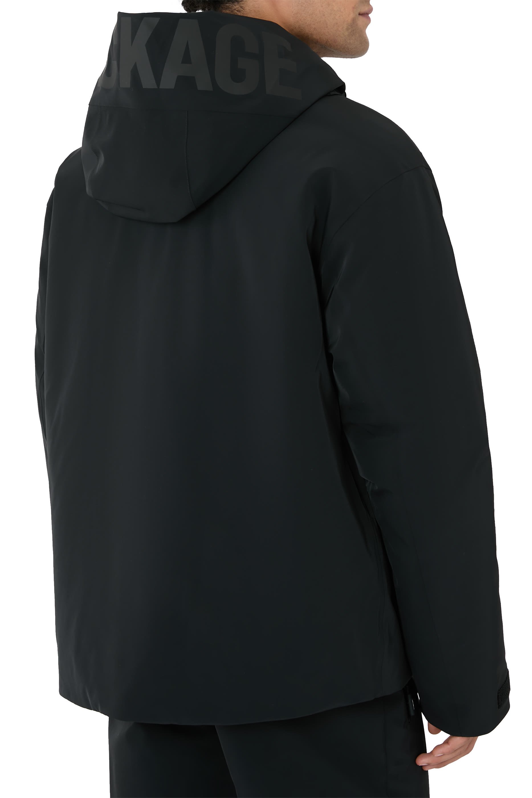 جاكيت تزلج يوكيو-ار بغطاء رأس وتصميم مبطن بالزغب