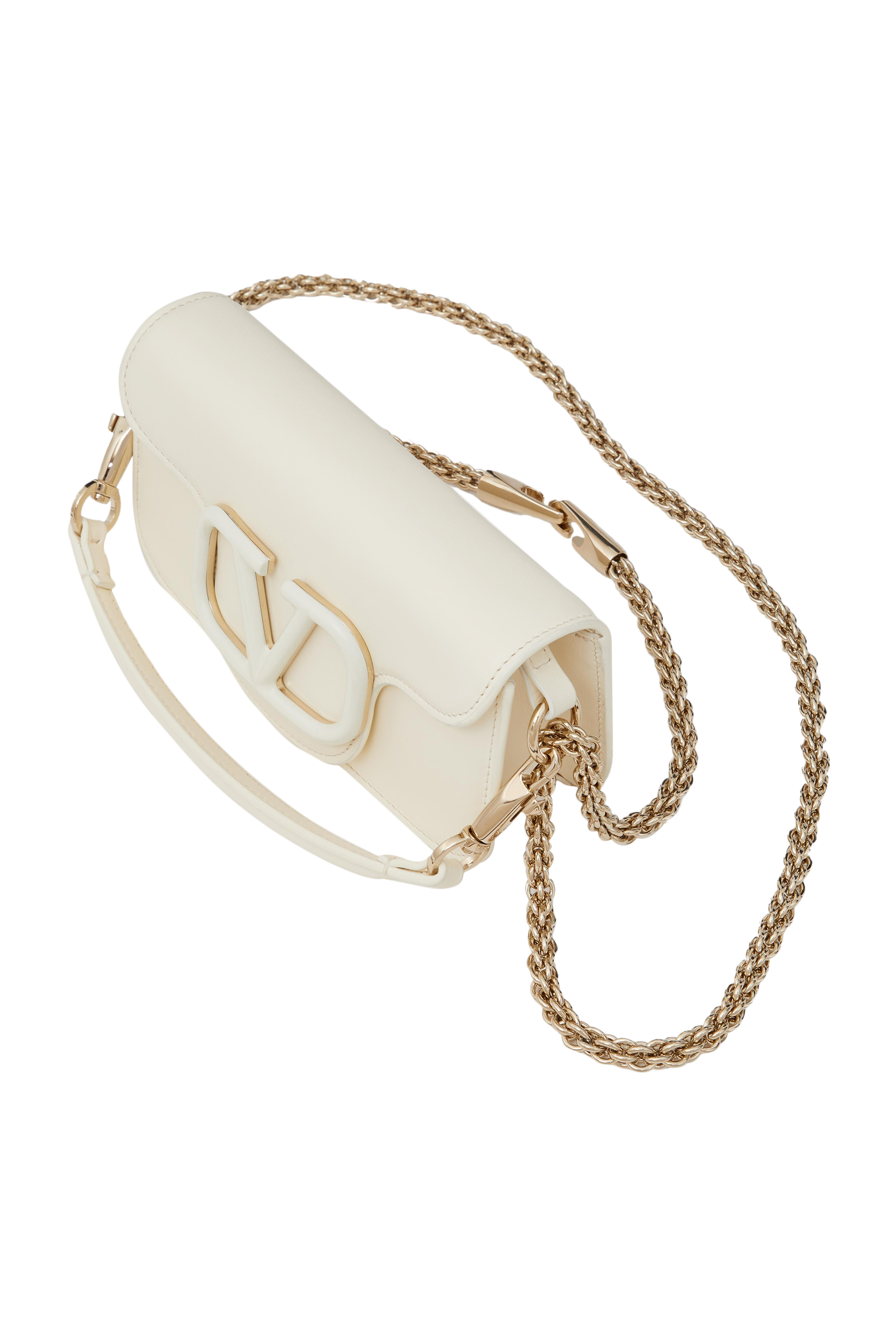 حقيبة كتف لوكو صغيرة جلد عجل