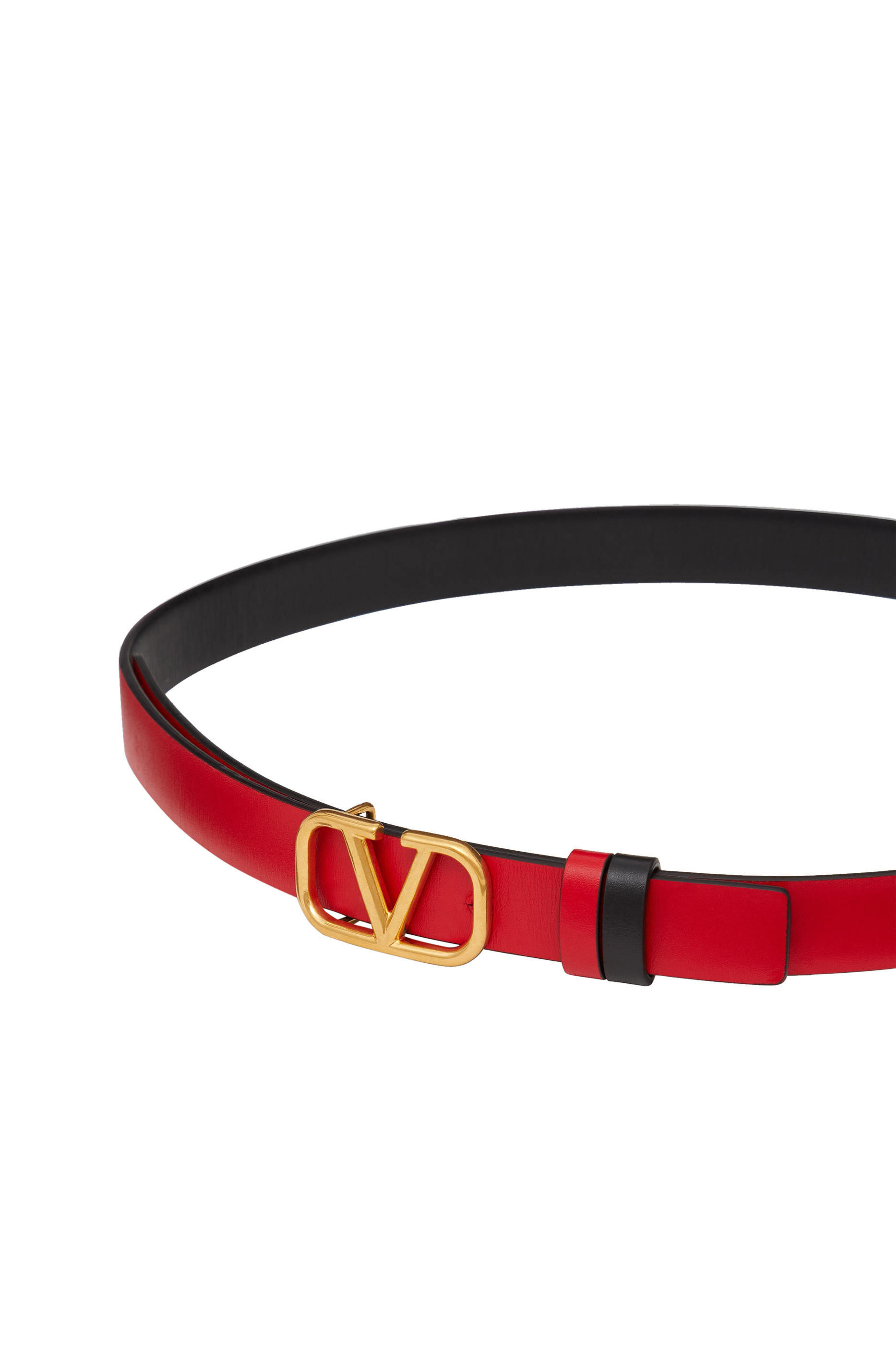 حزام فالنتينو غارافاني بوجهين وشعار الماركة V