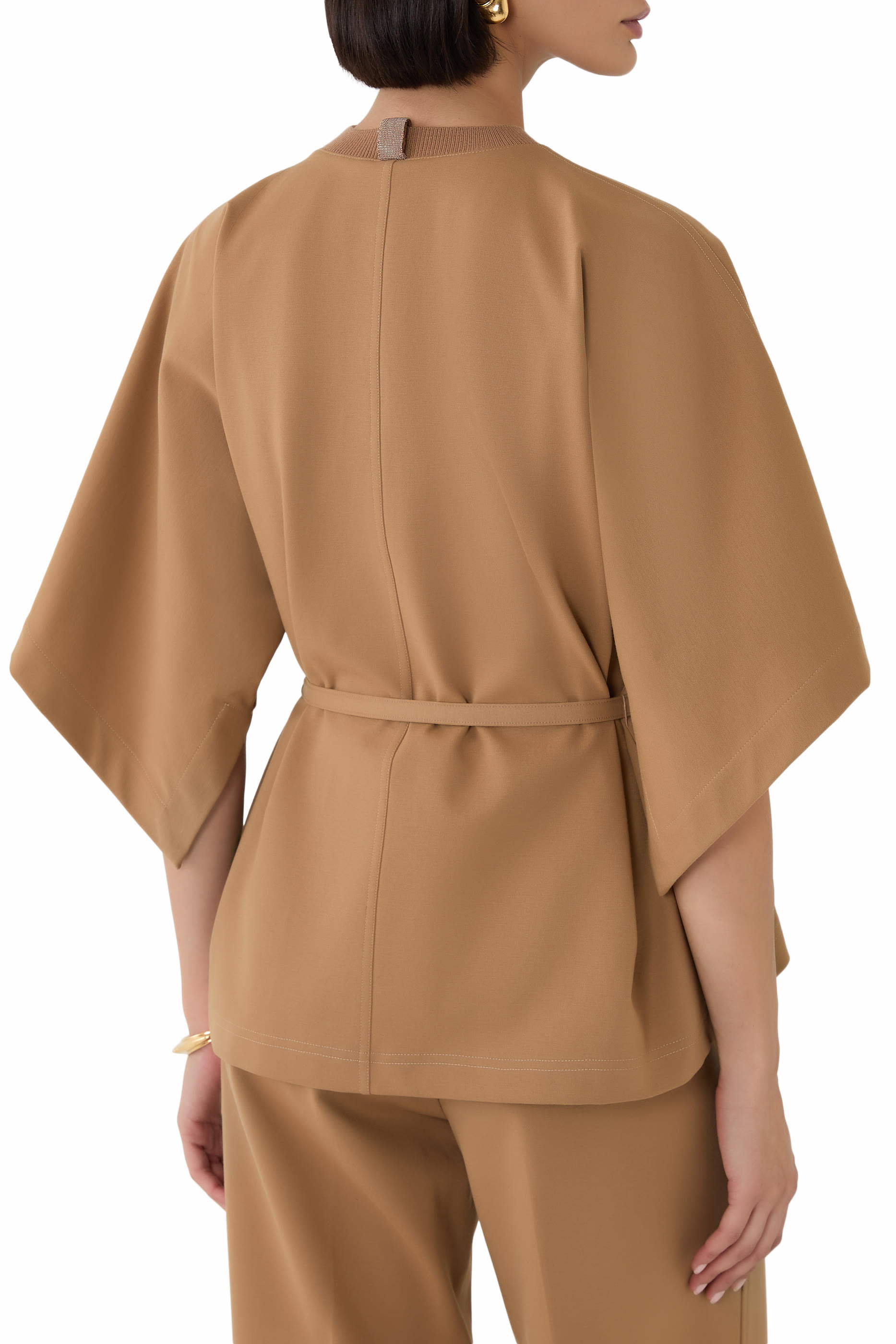 بلوزة كيمونو بحزام