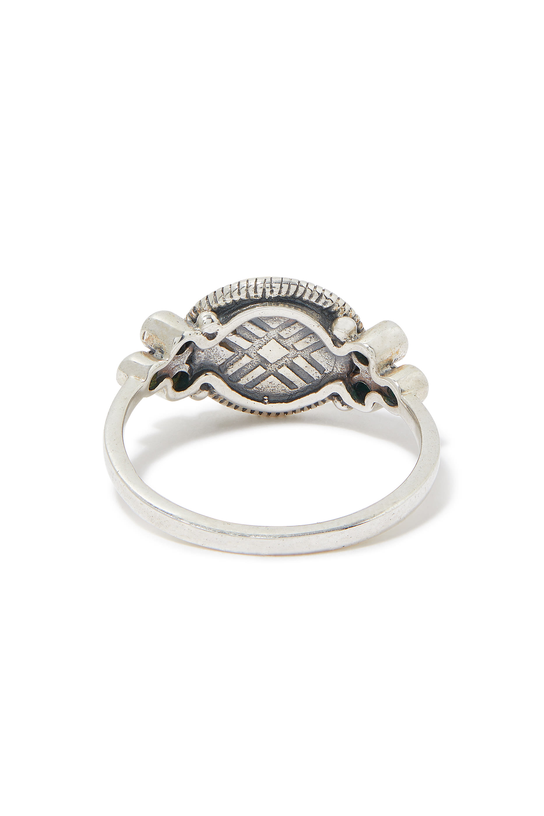 سوار محفور بكلمة سعادة فضة استرلينية وذهب أصفر عيار 18 قيراط وعقيق أخضر