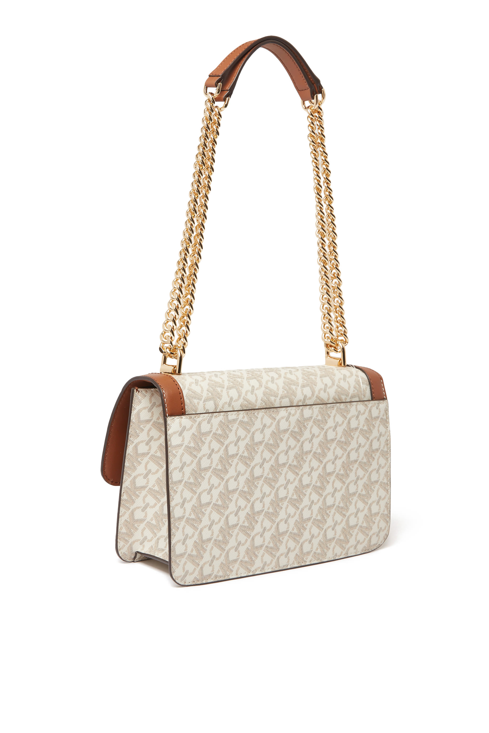 حقيبة كتف هيذر كبيرة بشعار الماركة