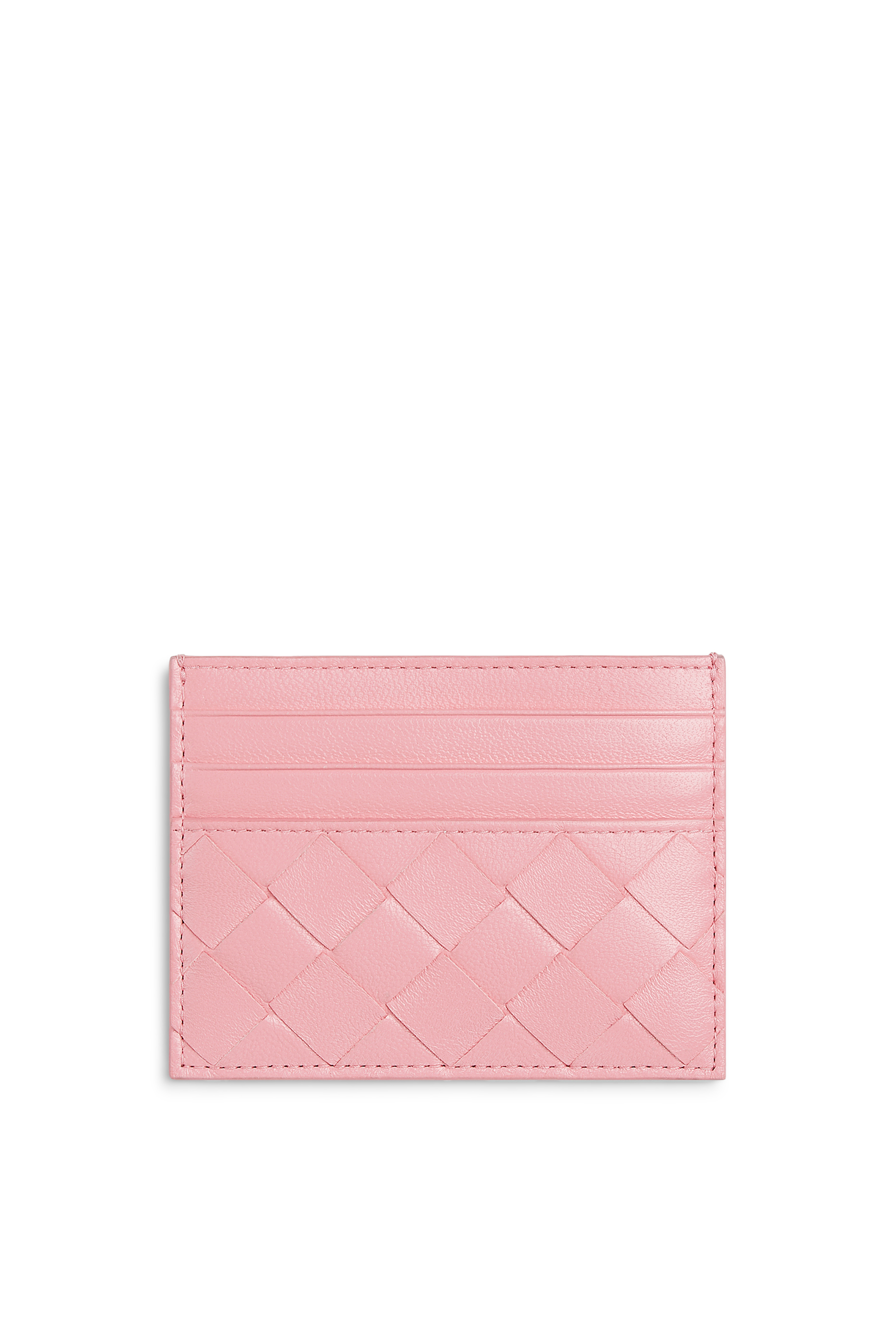 حافظة بطاقات جلد مجدول