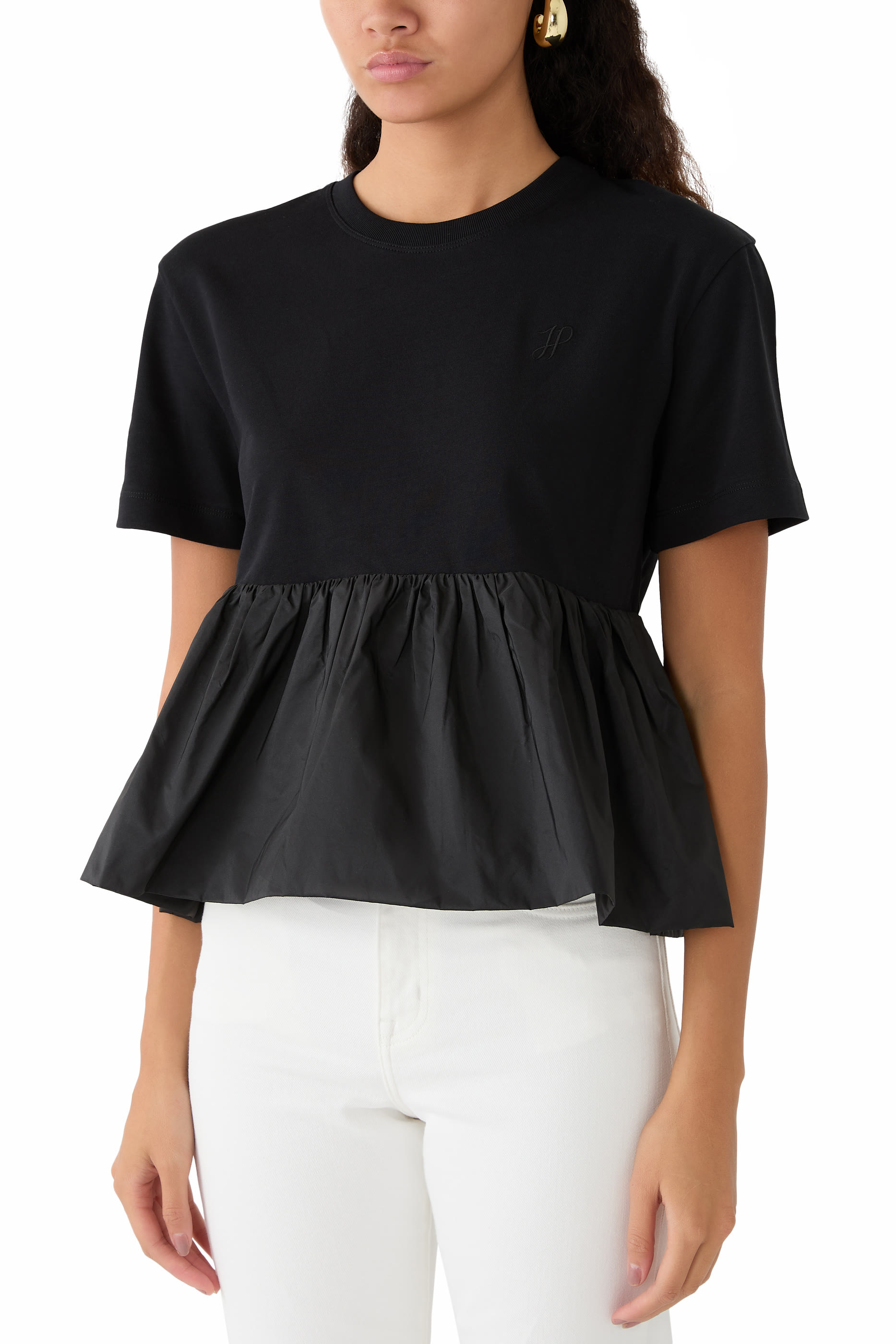 تيشيرت بحافة كشكش