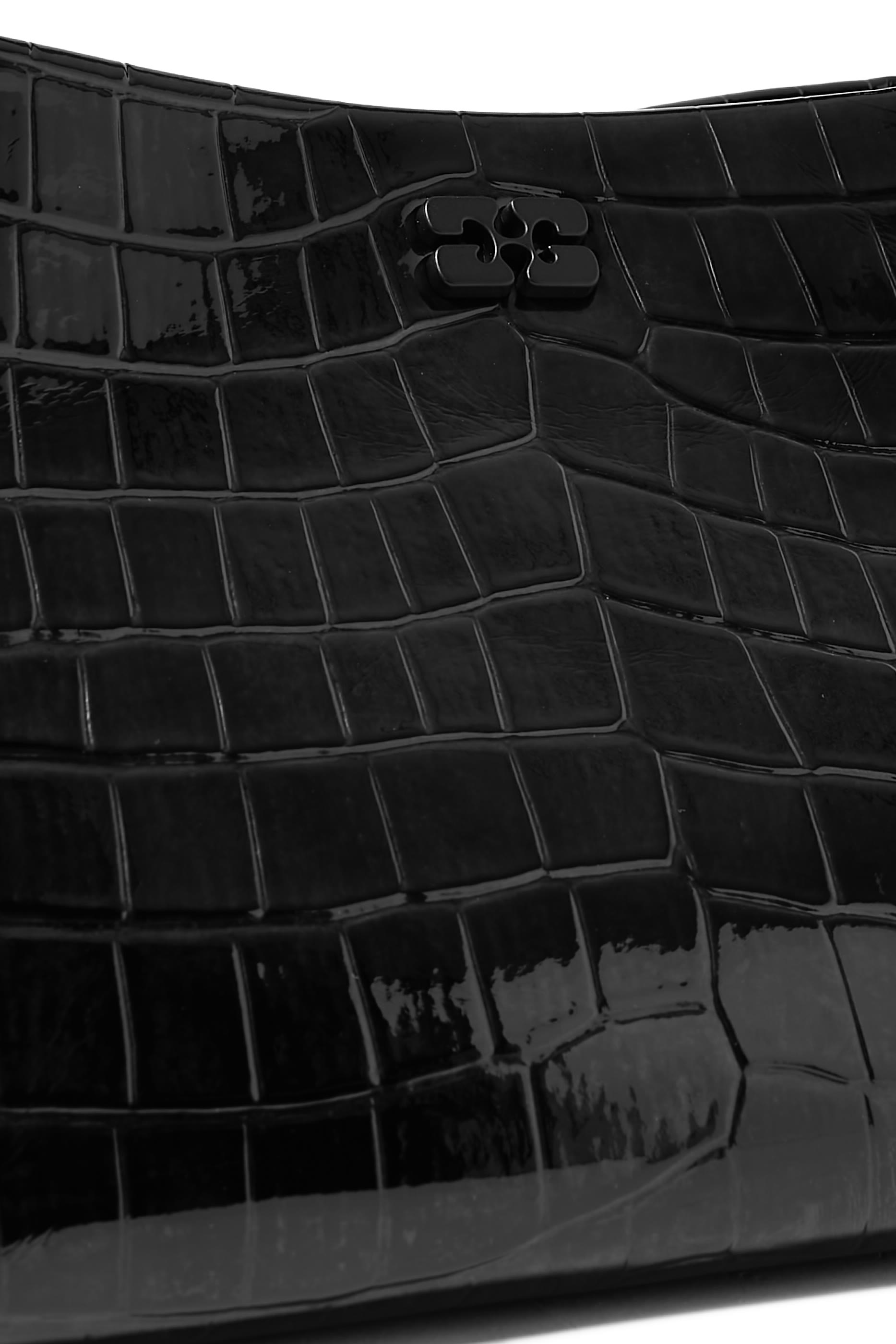 حقيبة كروكو بو صغيرة لامعة