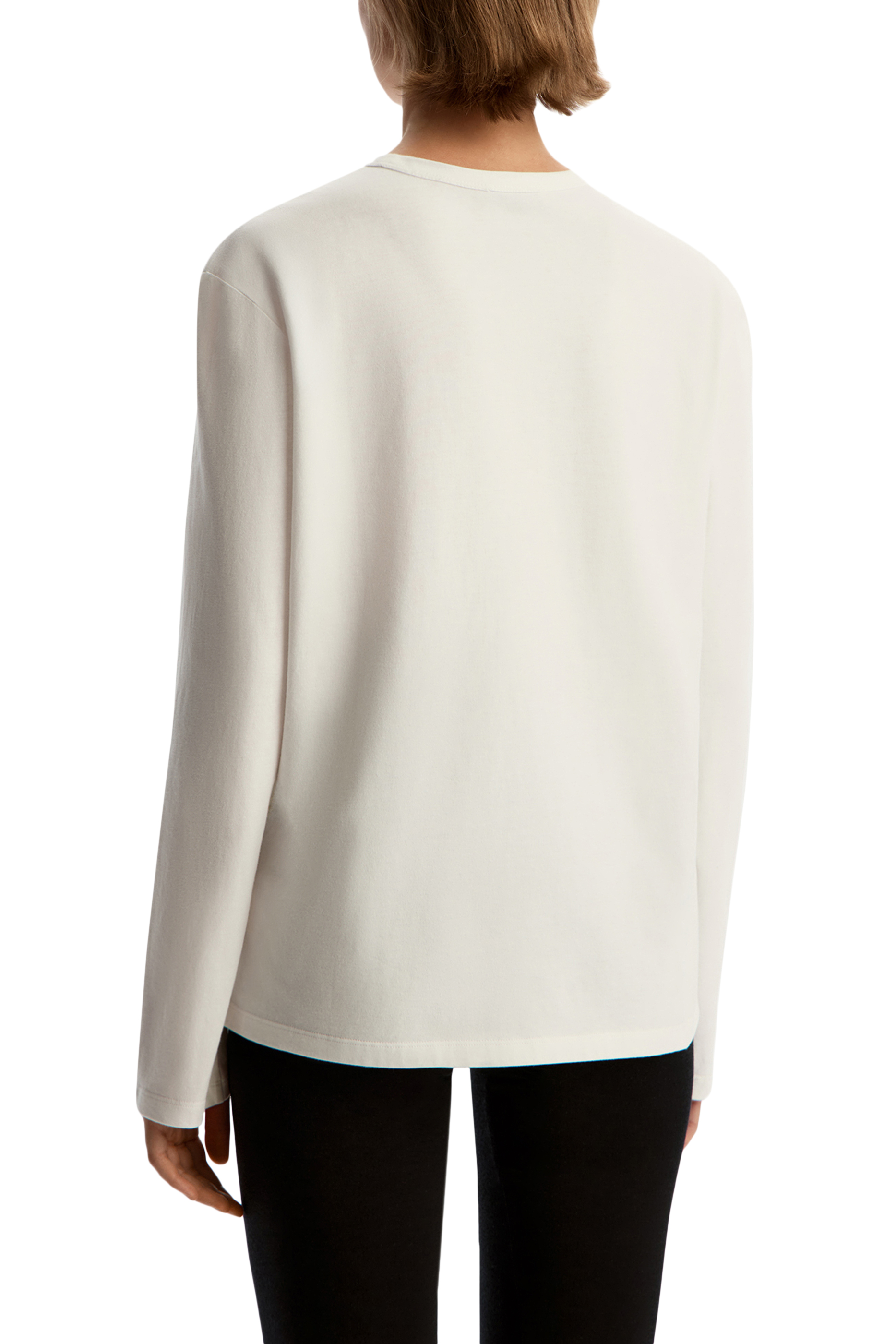 تيشيرت بأكمام طويلة قطن ناعم