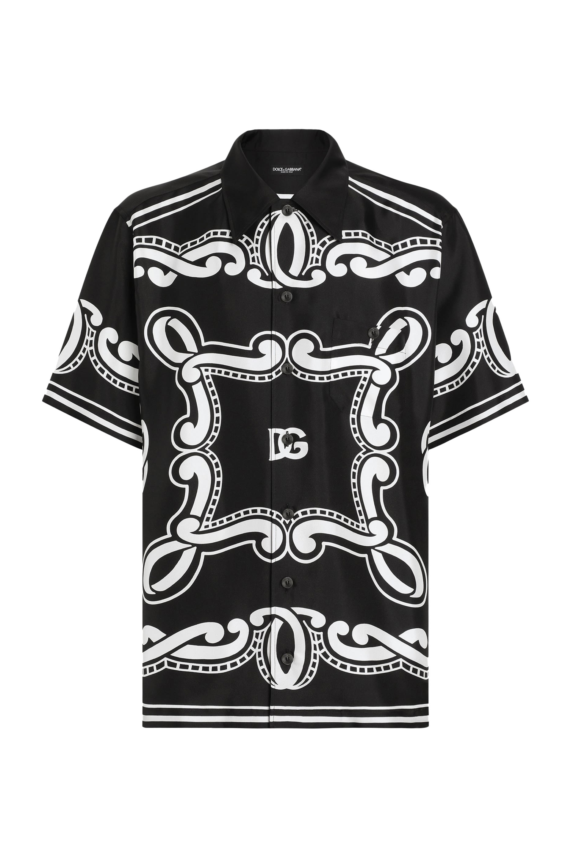 قميص بطبعة باندانا حرير