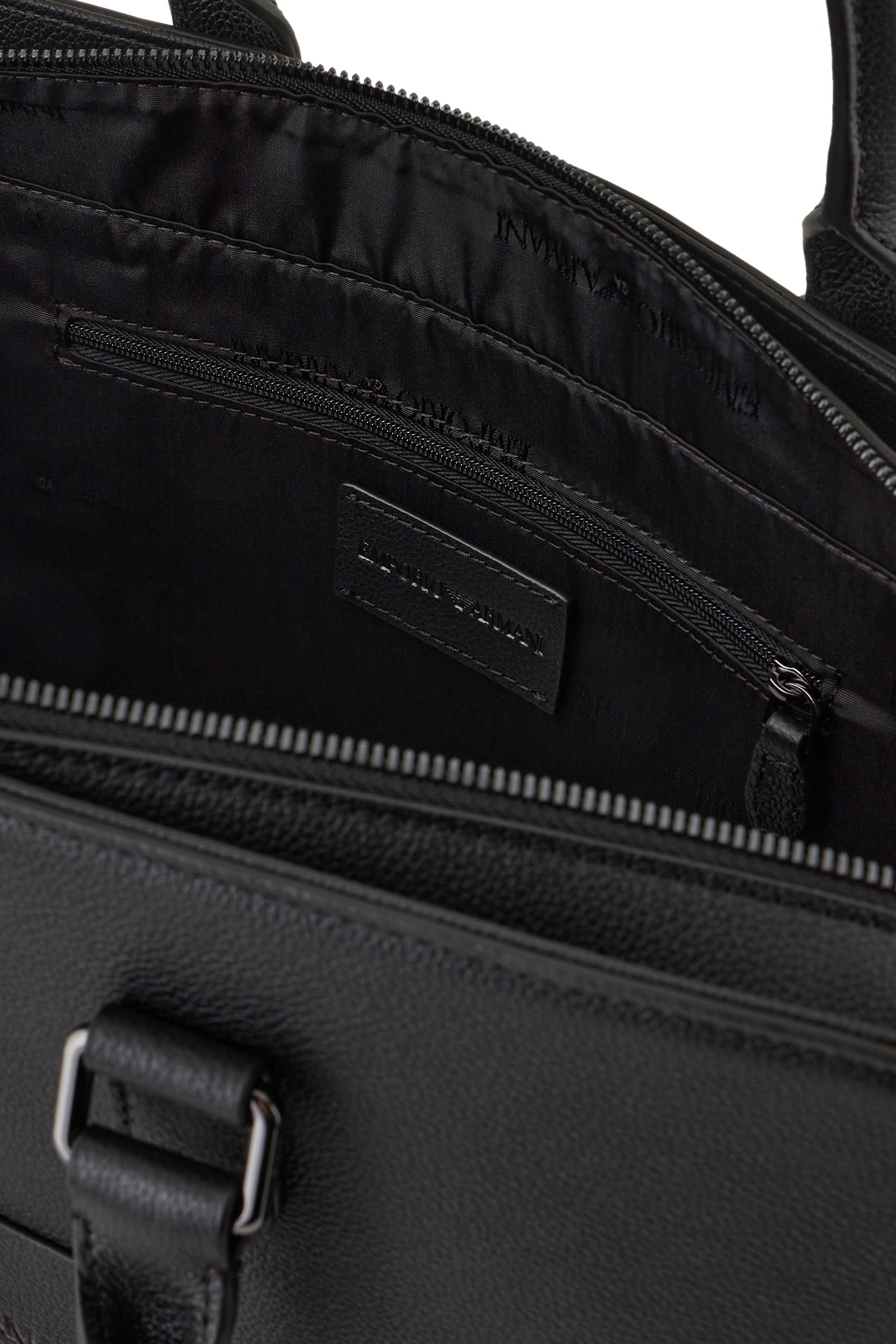 حقيبة عمل جلد مموج