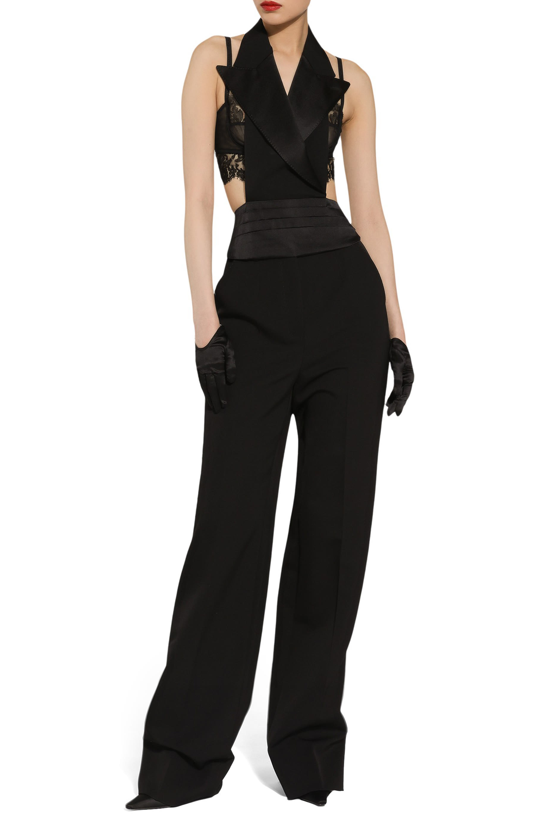 بنطال سهرة غاباردين صوف