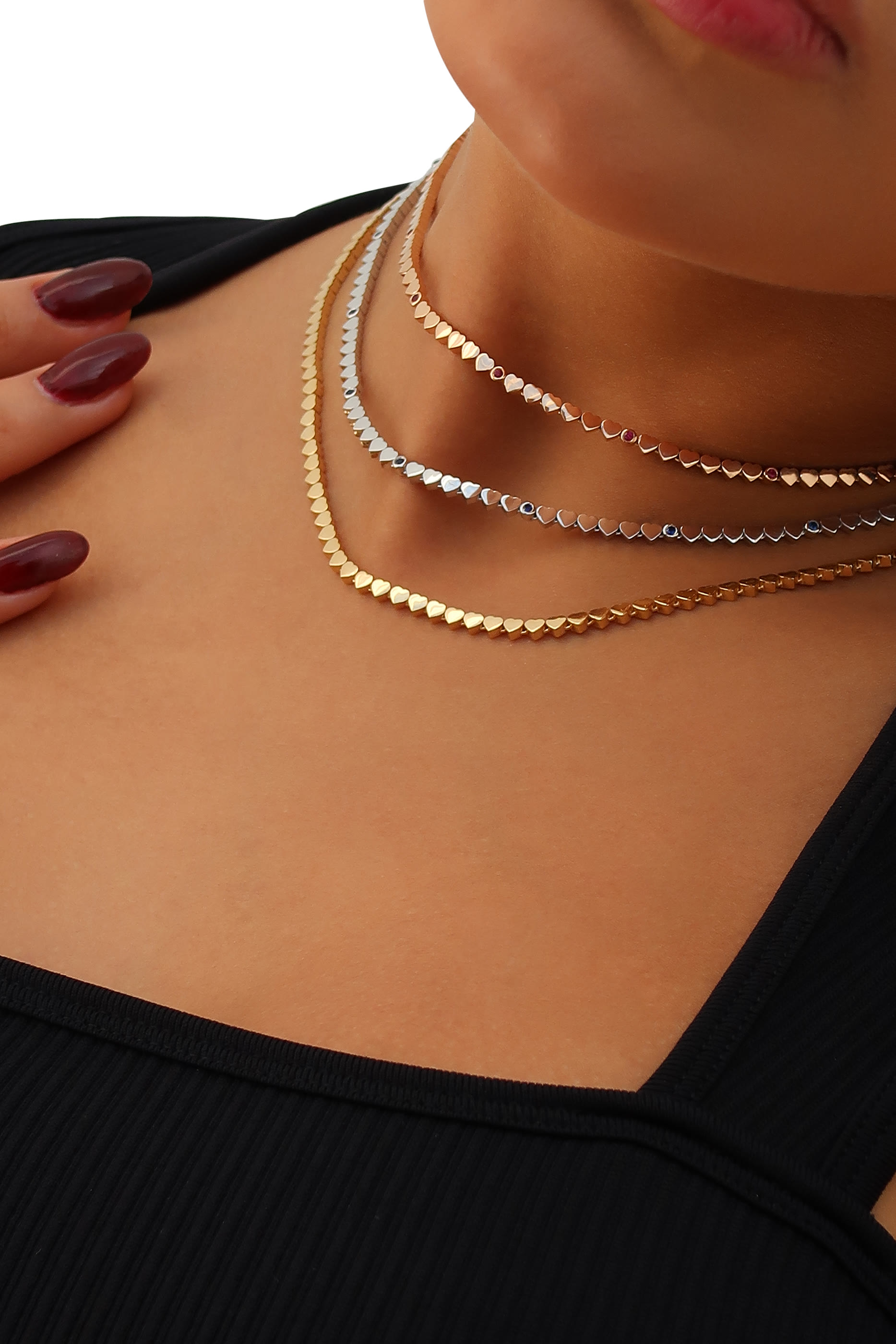 قلادة لوف ان طوكيو ذهب أصفر عيار 18