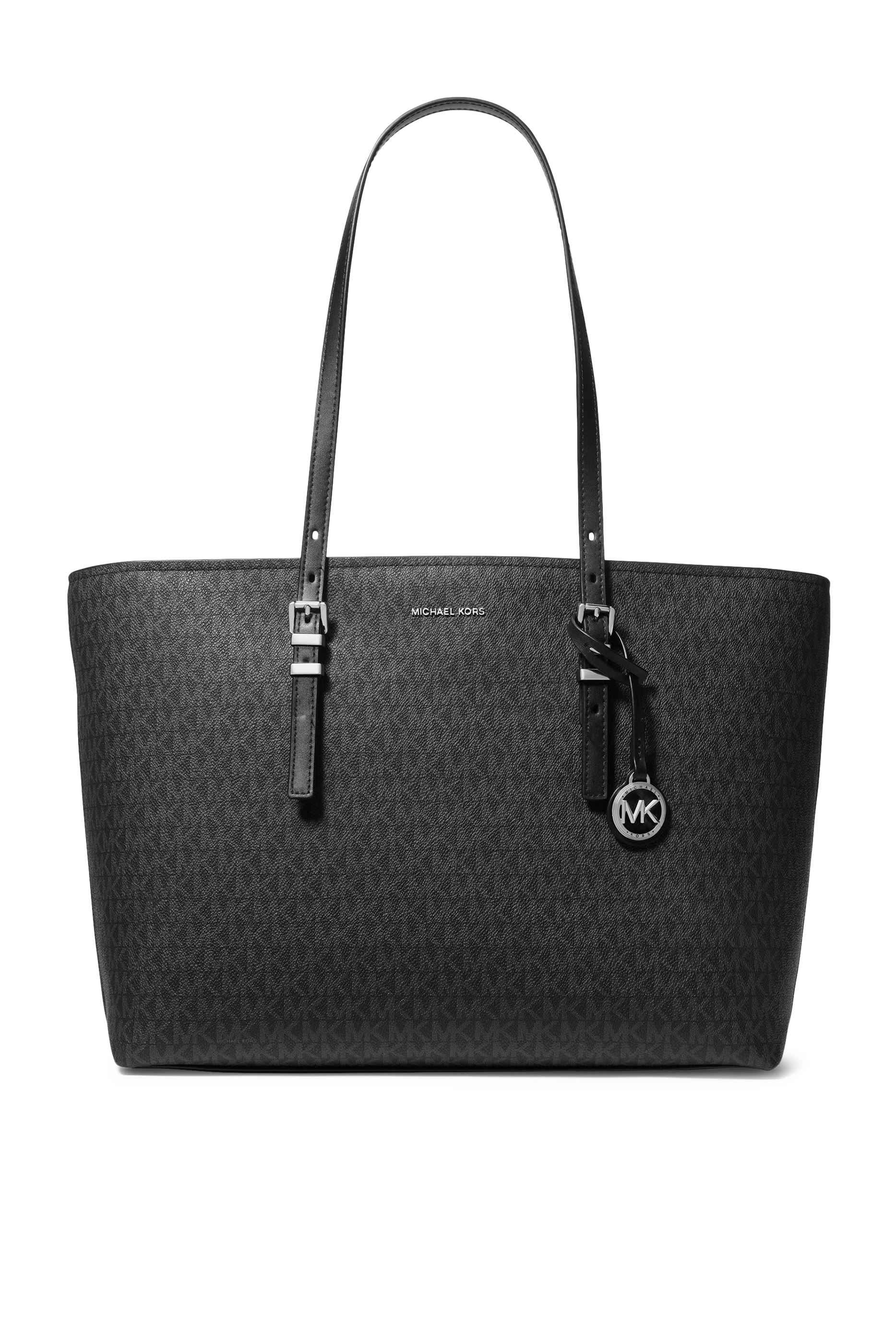 Quinn Large Signature Logo Leather Tote Bag