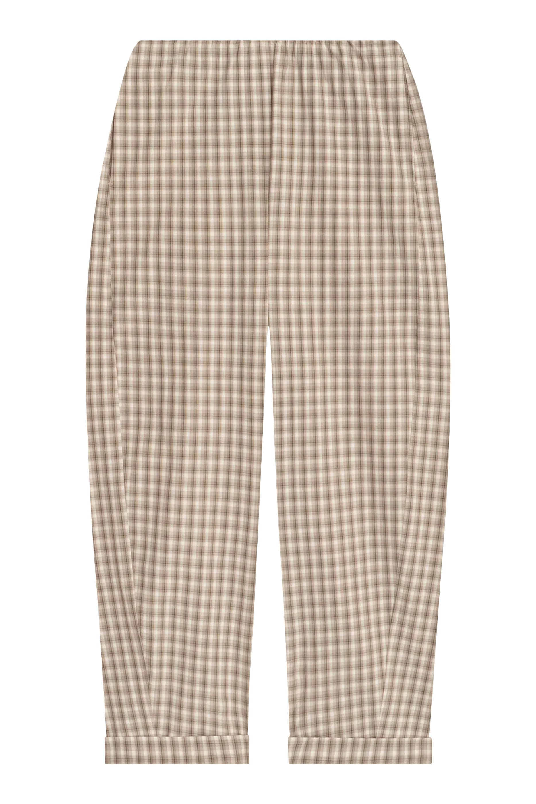 Yayoi Checked Shirting Pants