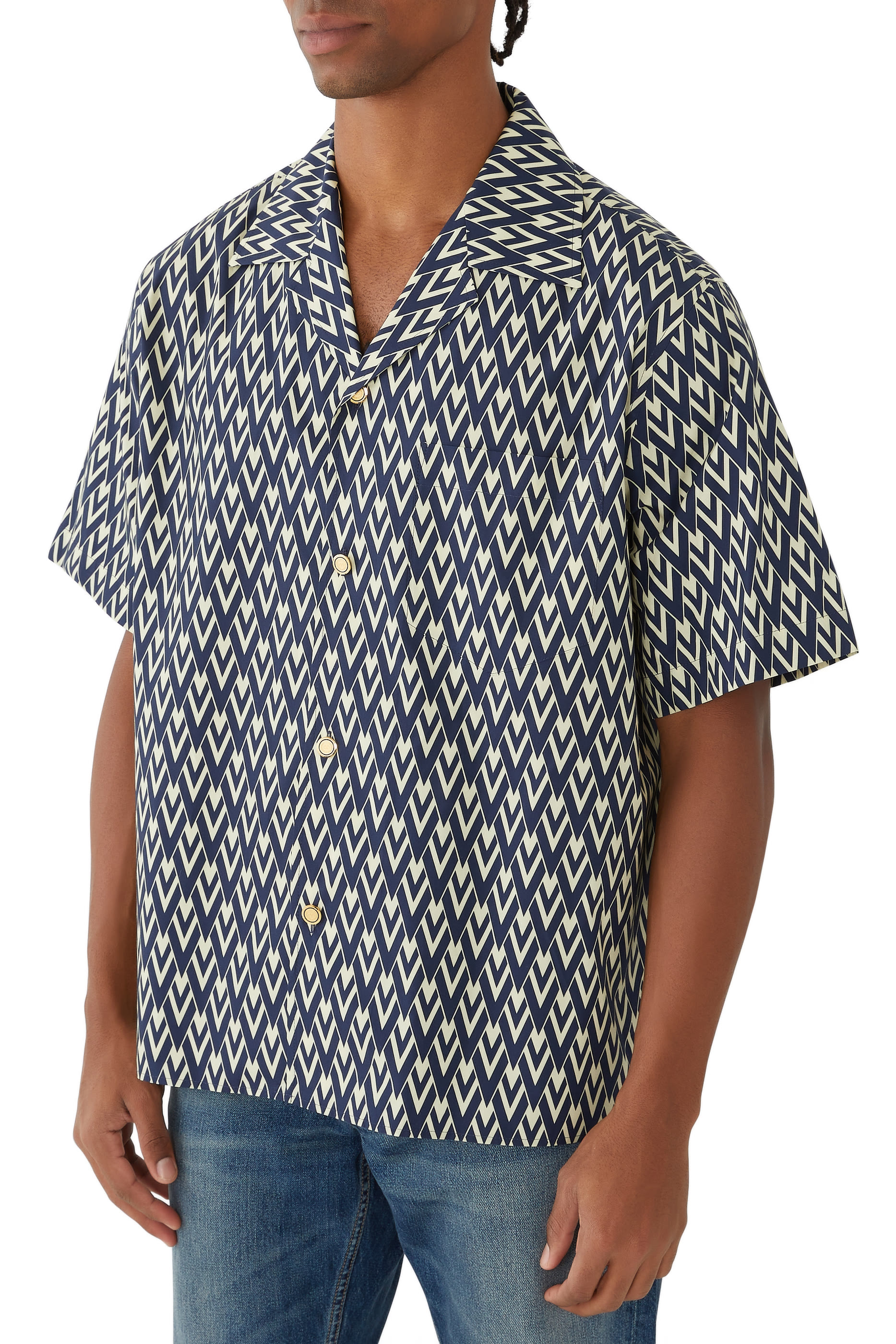 قميص بطبعات توت لا في