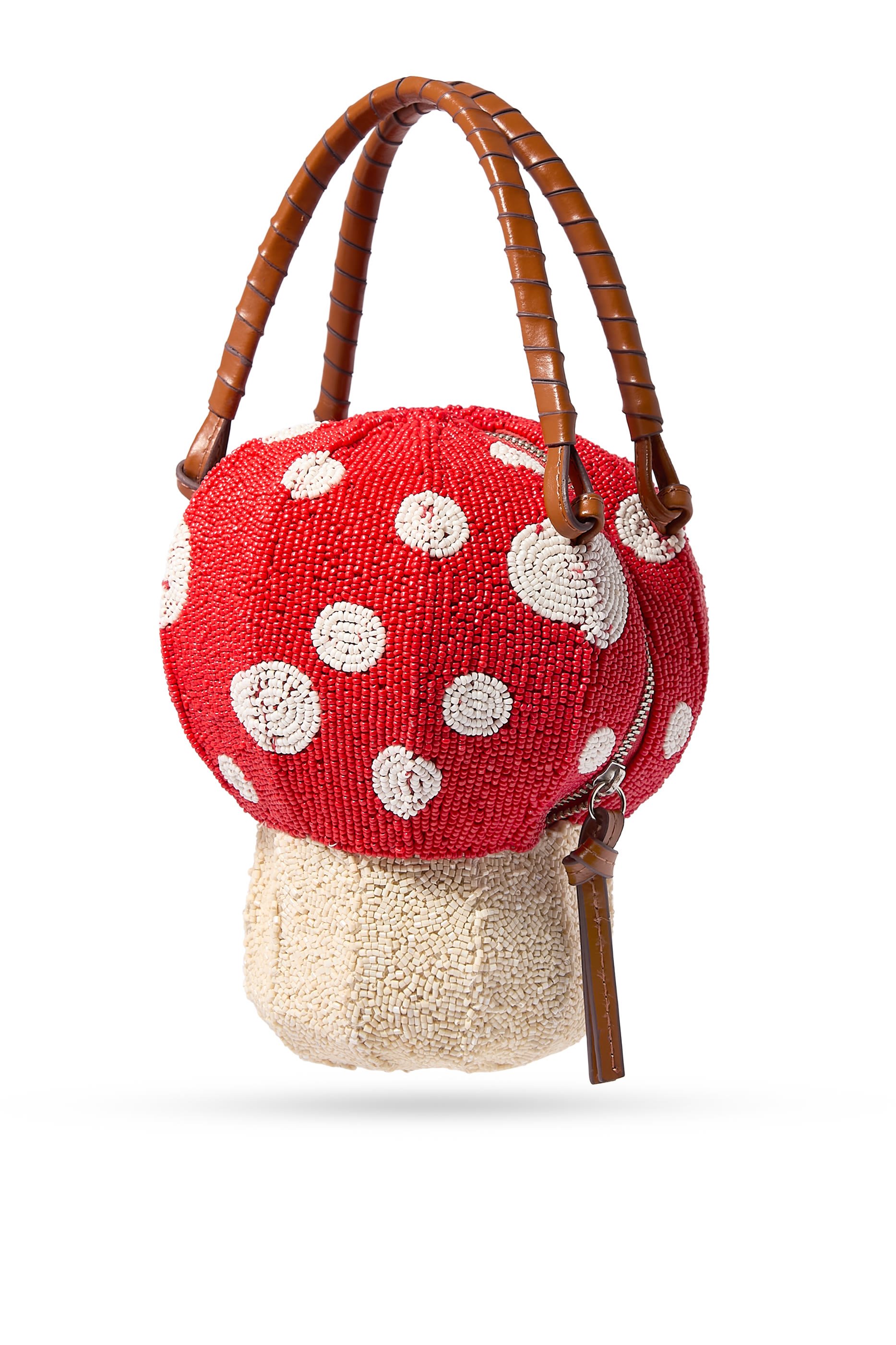 حقيبة بتصميم فطر بخرز