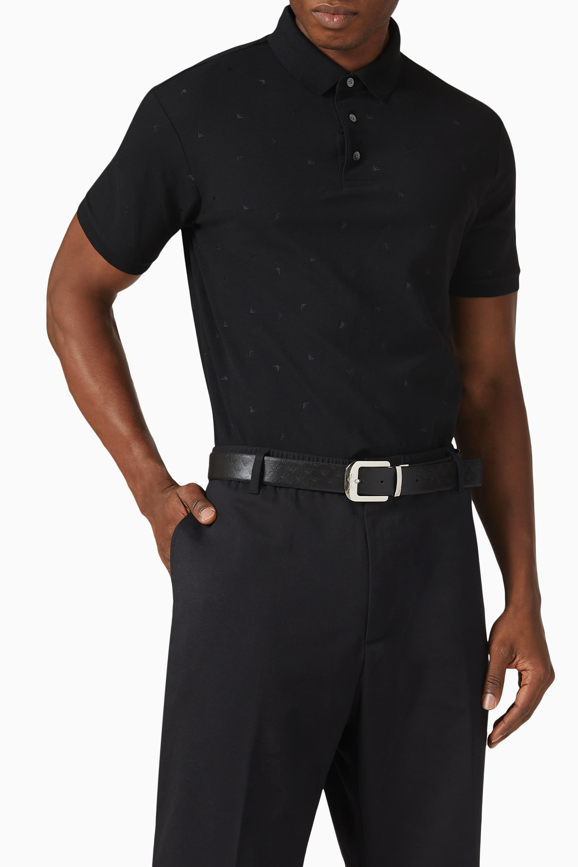 حزام كلاسيك بشعار الماركة