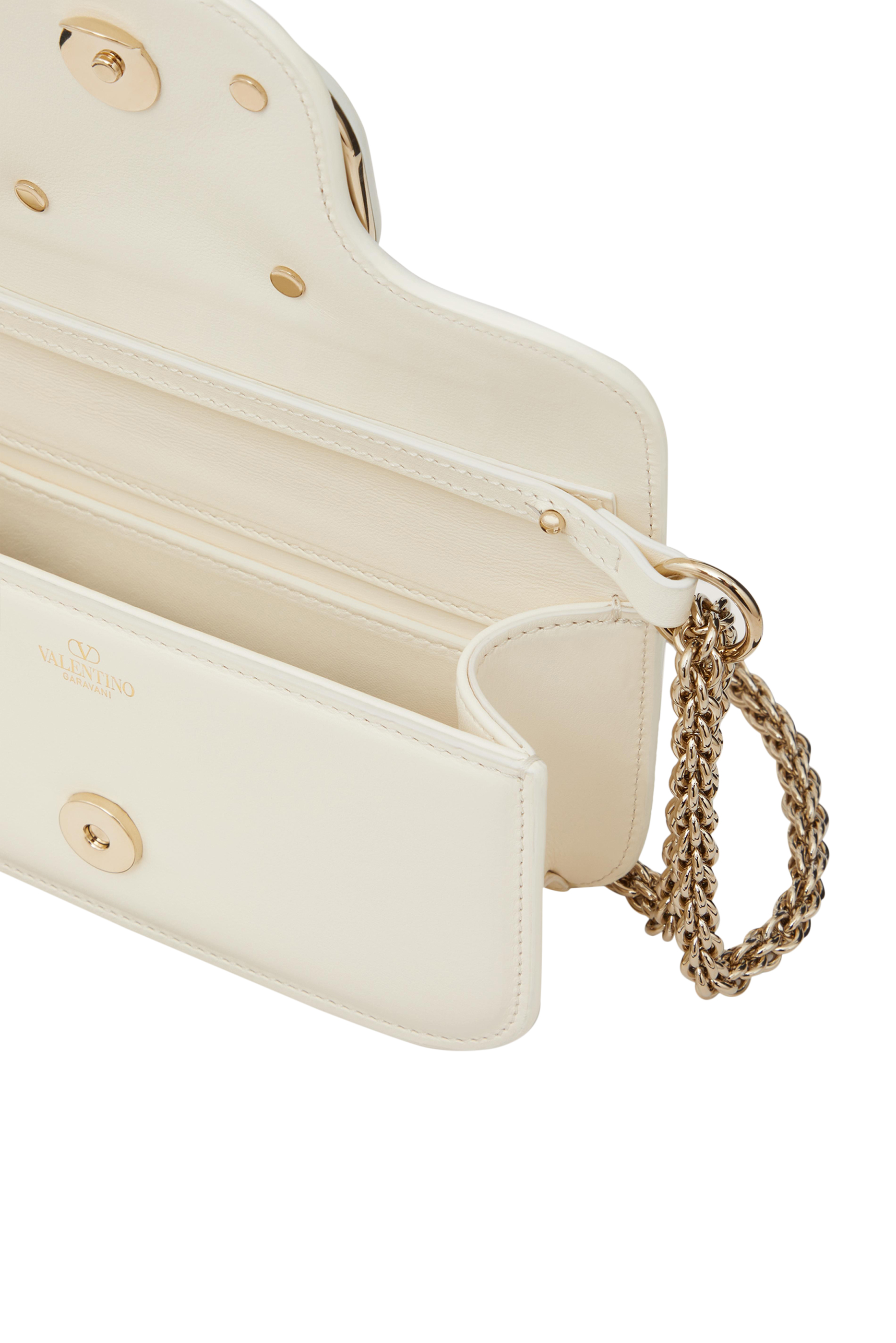 حقيبة كتف لوكو صغيرة جلد عجل