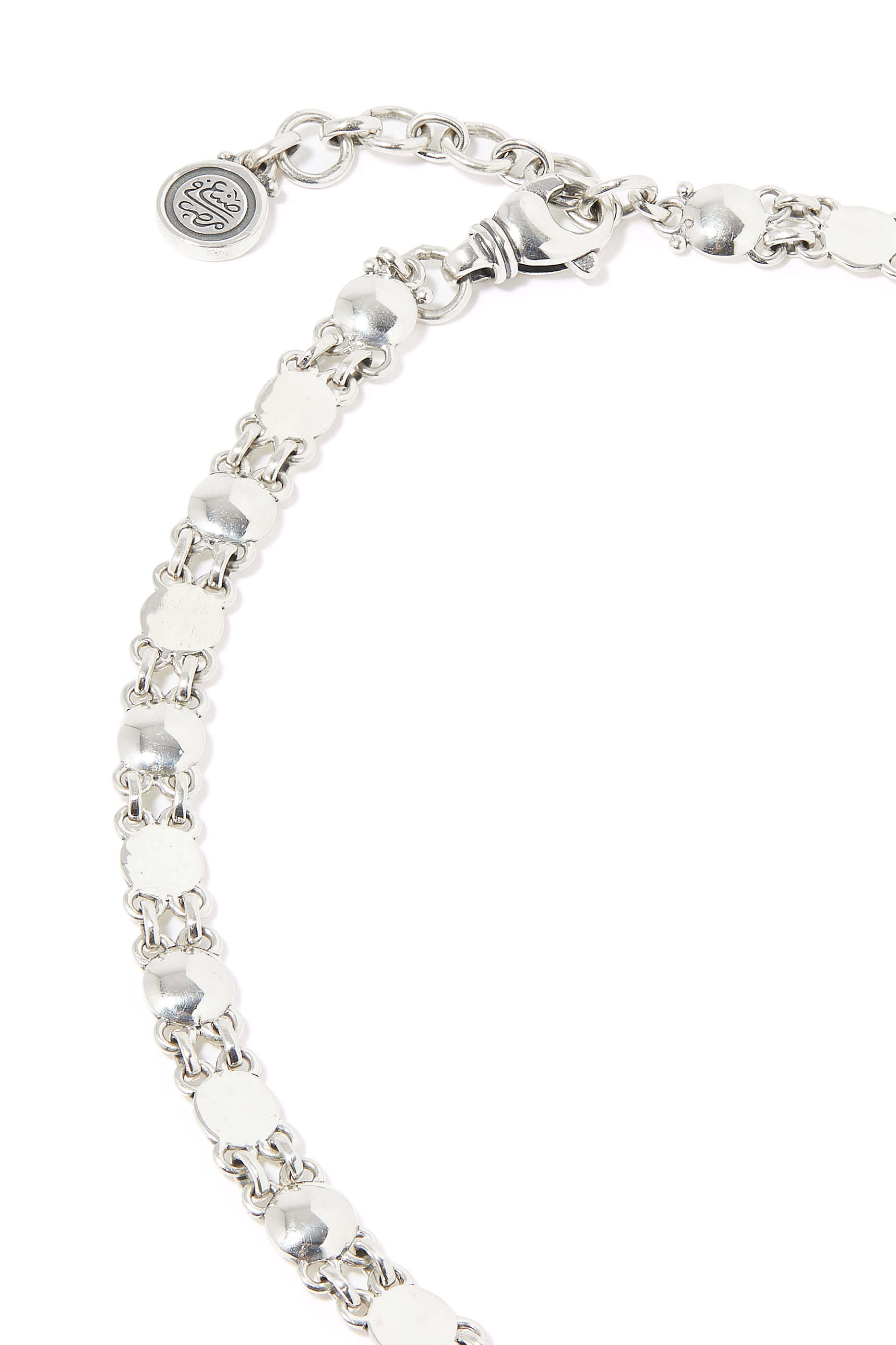 قلادة رقبة إنشانتمنت فضة إسترلينية وذهب عيار 18