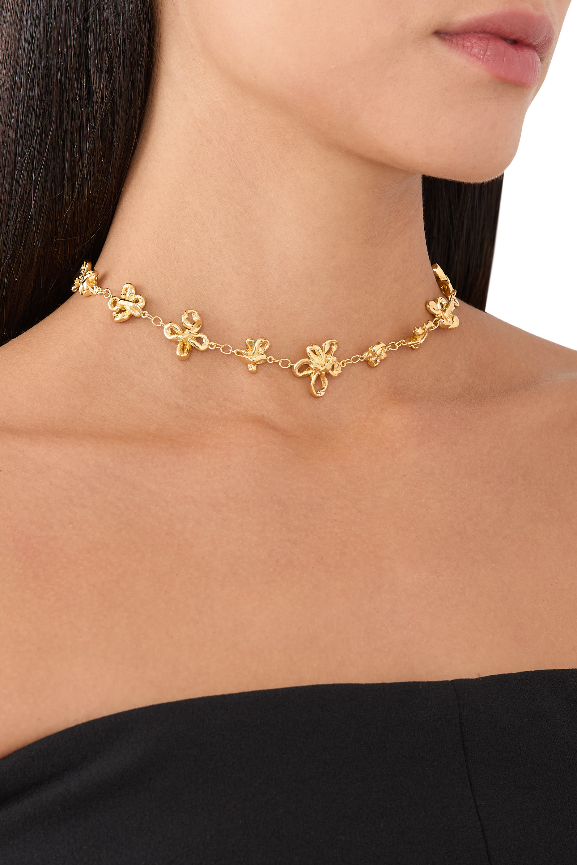 قلادة ذا باست ويذين ذا بريزنت بحلي بتصميم زهرة، نحاس مطلي بذهب أصفر عيار 18