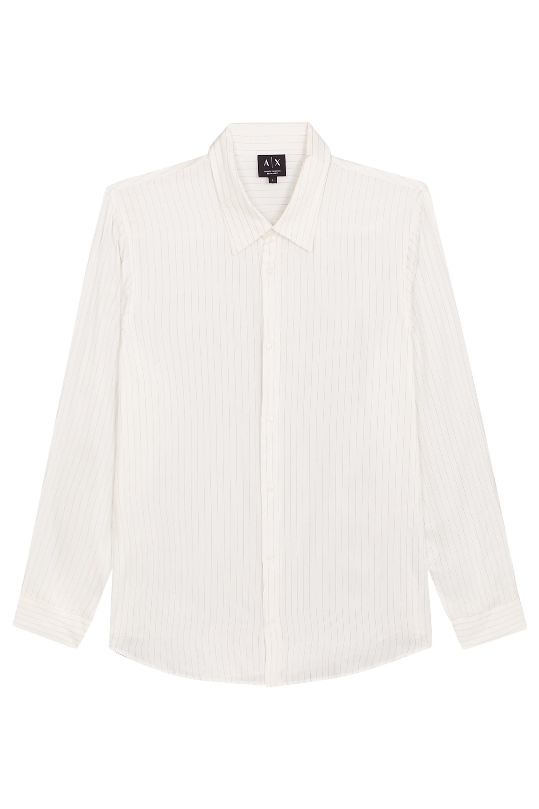 قميص بقصة عادية وخطوط