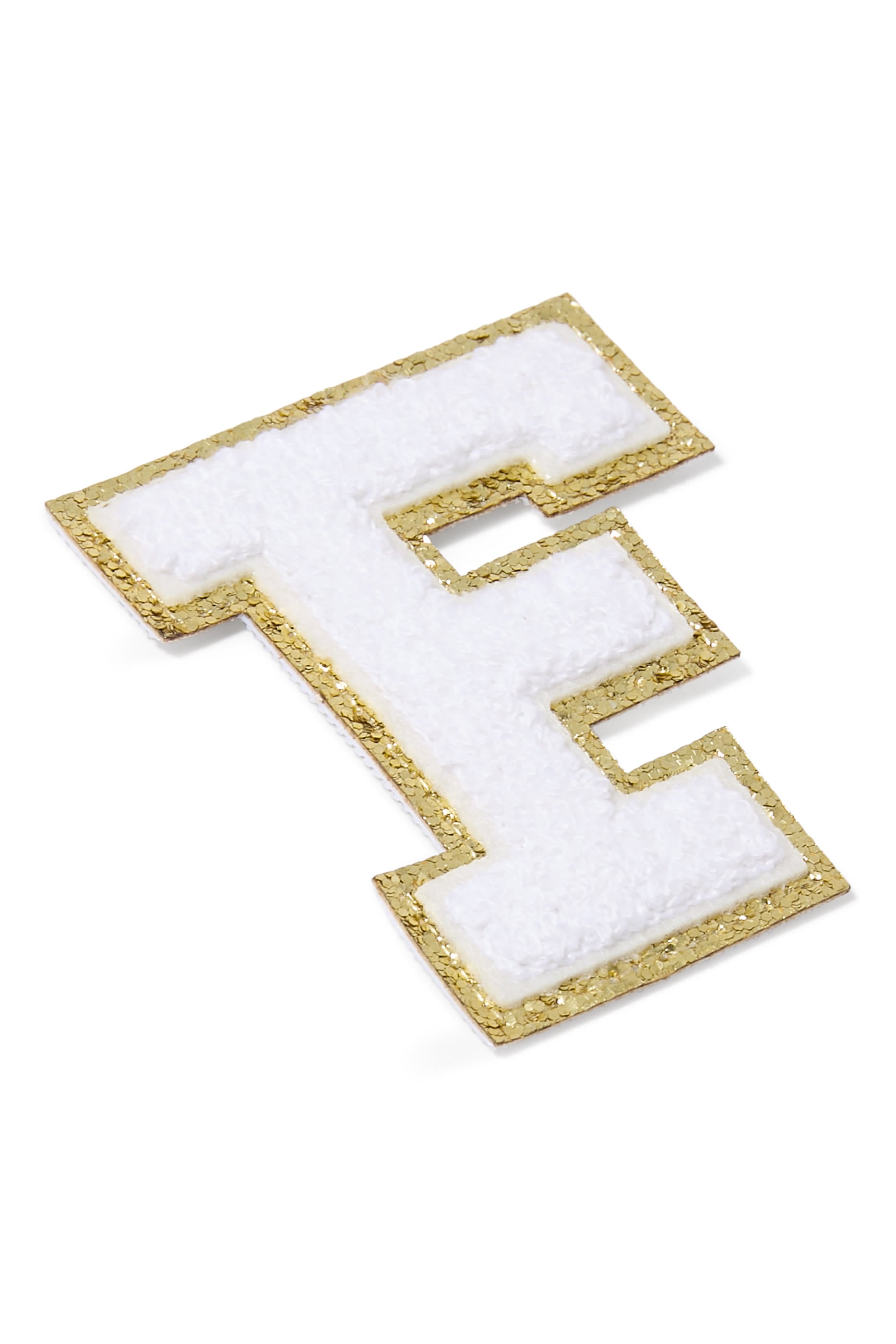 رقعة بتصميم حرف "F"شنيل لامع للأطفال