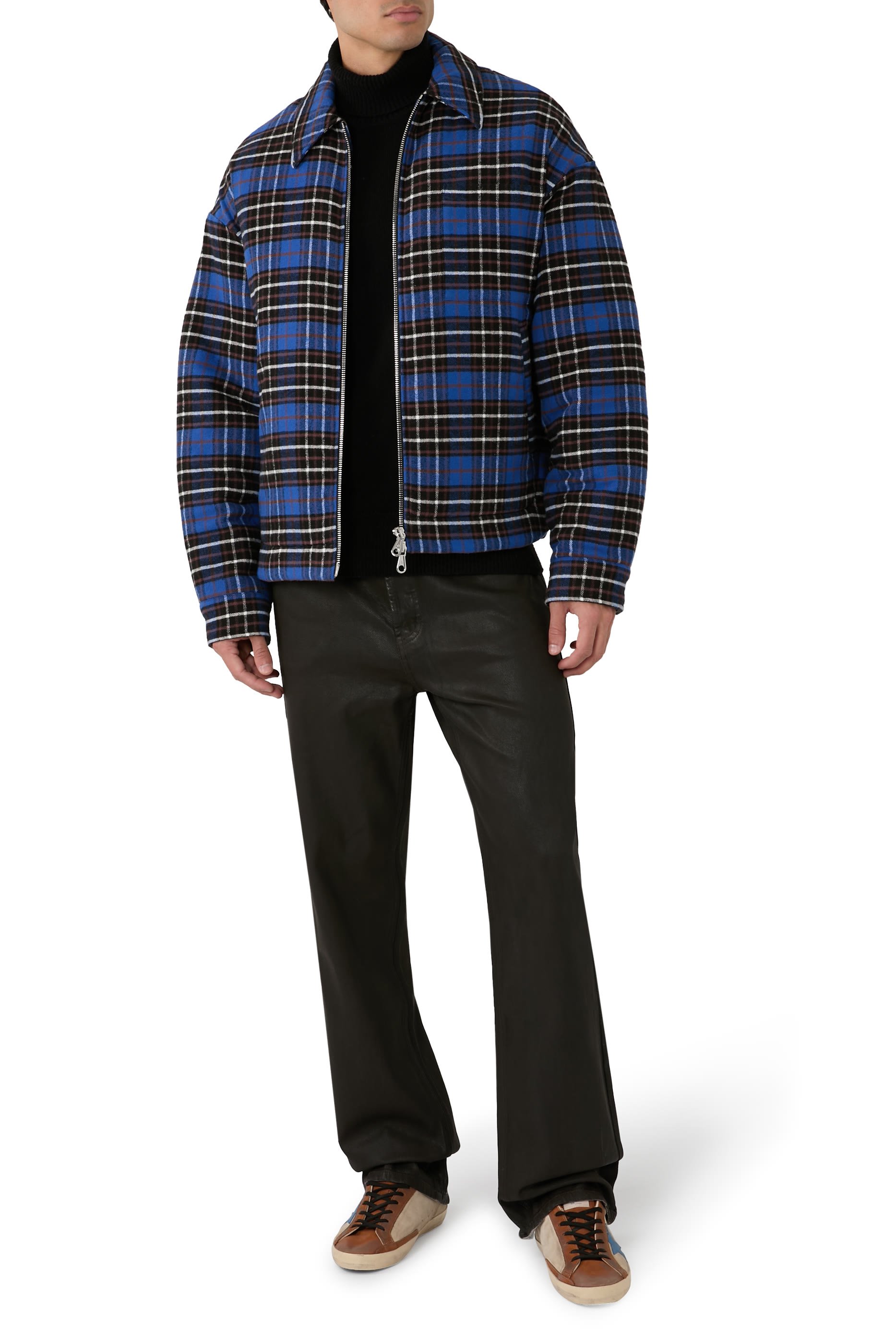 قميص بنمط جاكيت فلانيل