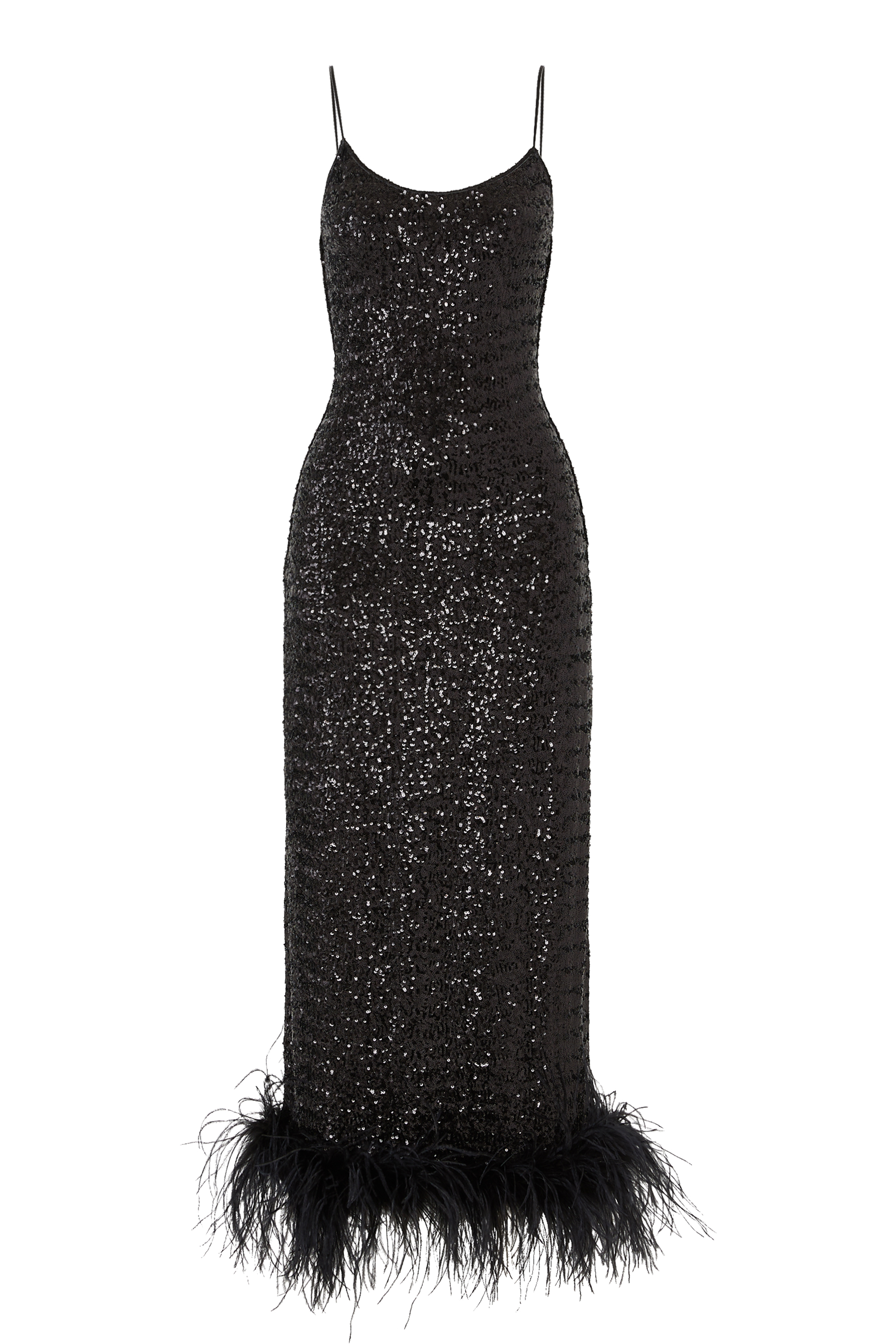 فستان بايتس مزين بالريش