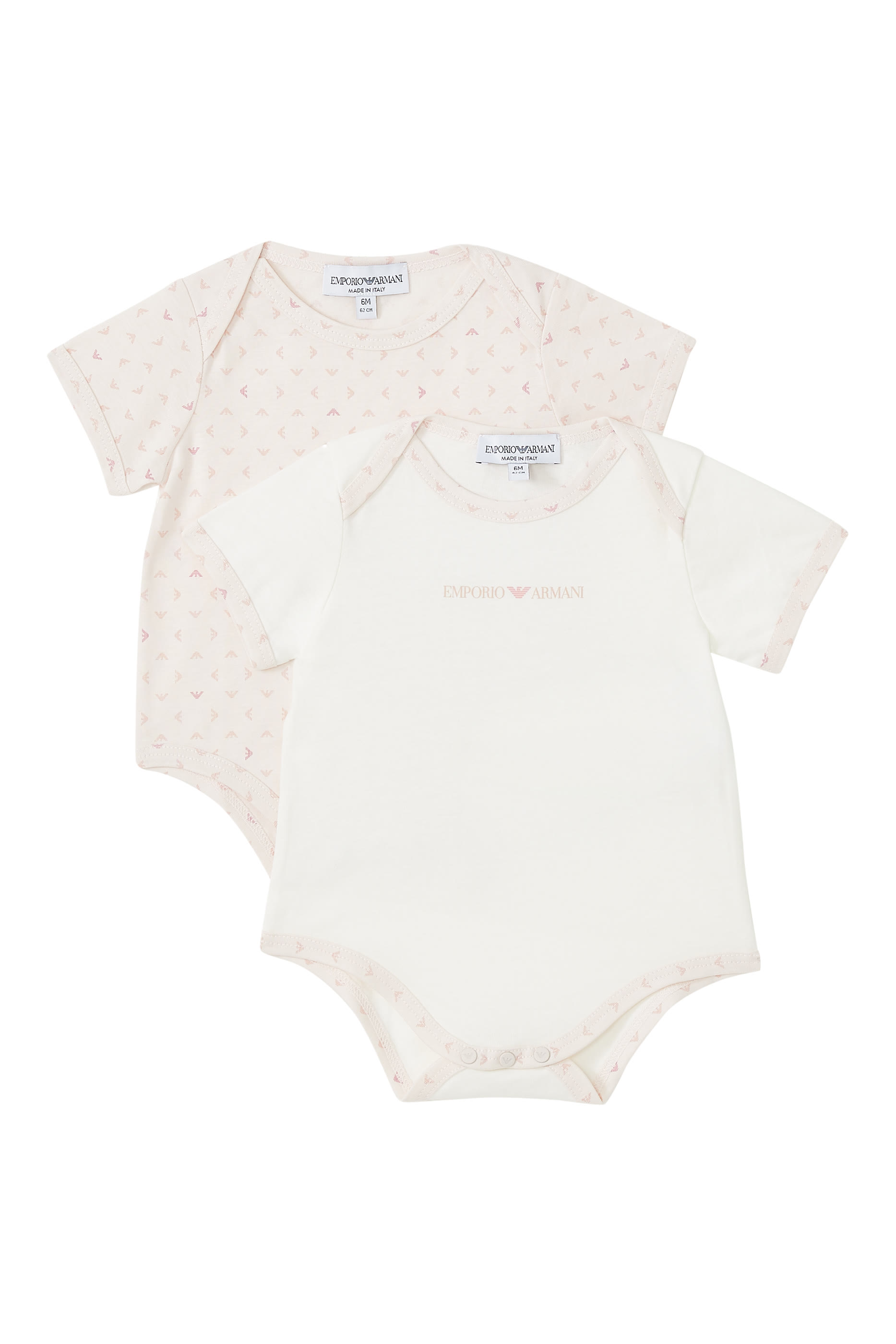 طقم أفرول بأكمام قصيرة بشعار الماركة، قطعتين