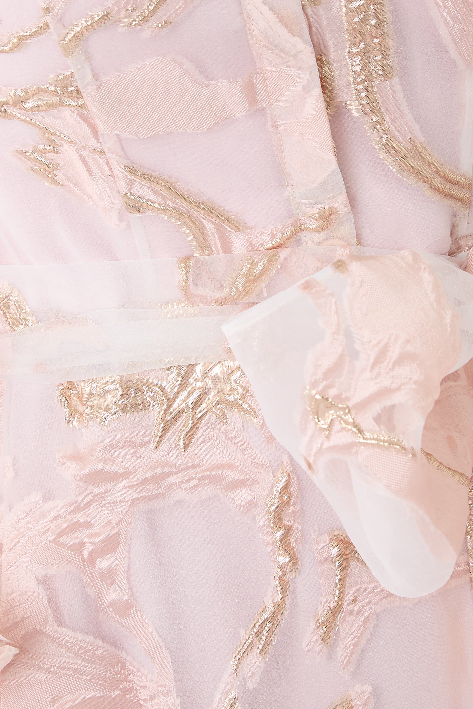 فستان سهرة أورجانزا شفاف