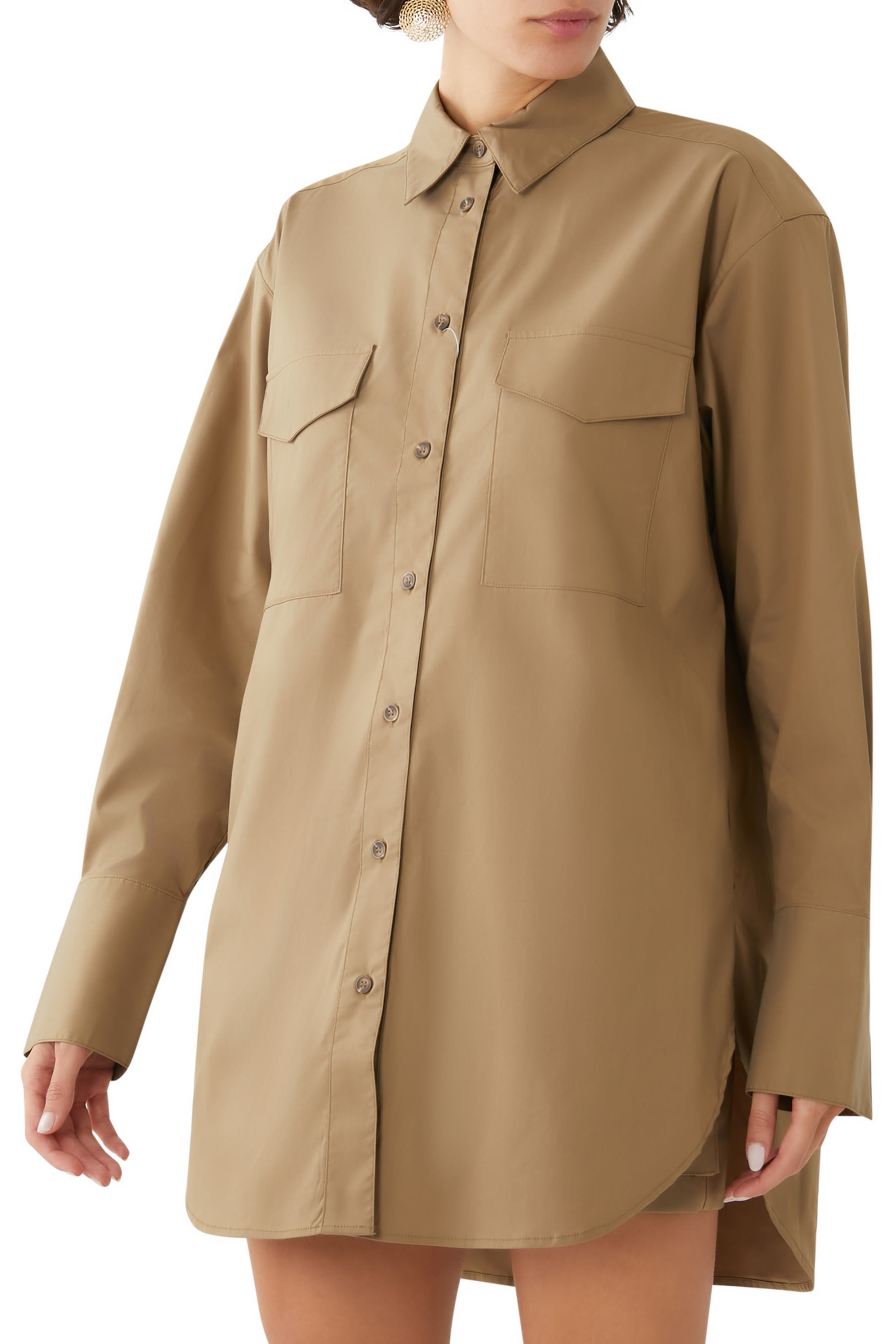 قميص ساباتو بجيب خارجي كبير الحجم