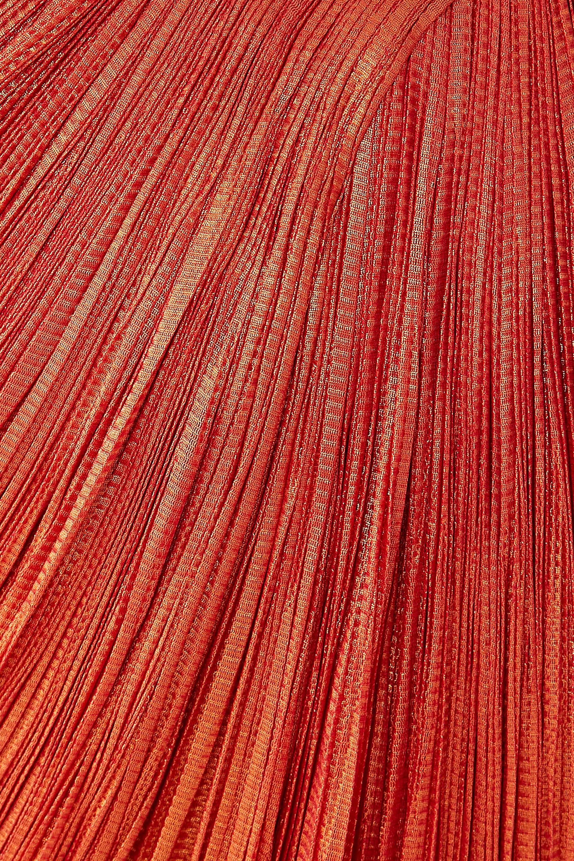 فستان روبي متوسط الطول بلا حمالات