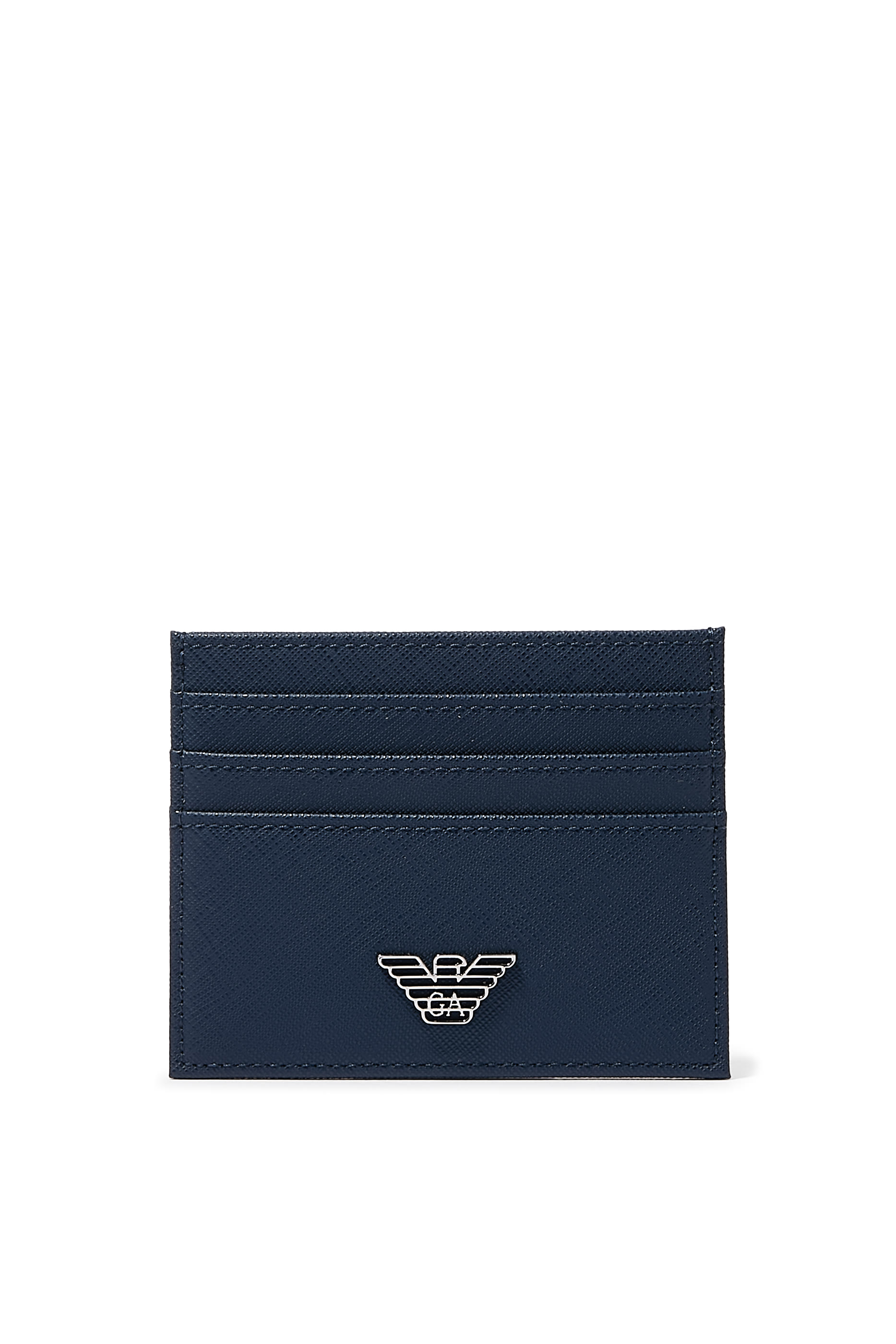 حافظة بطاقات بحلية شعار الماركة