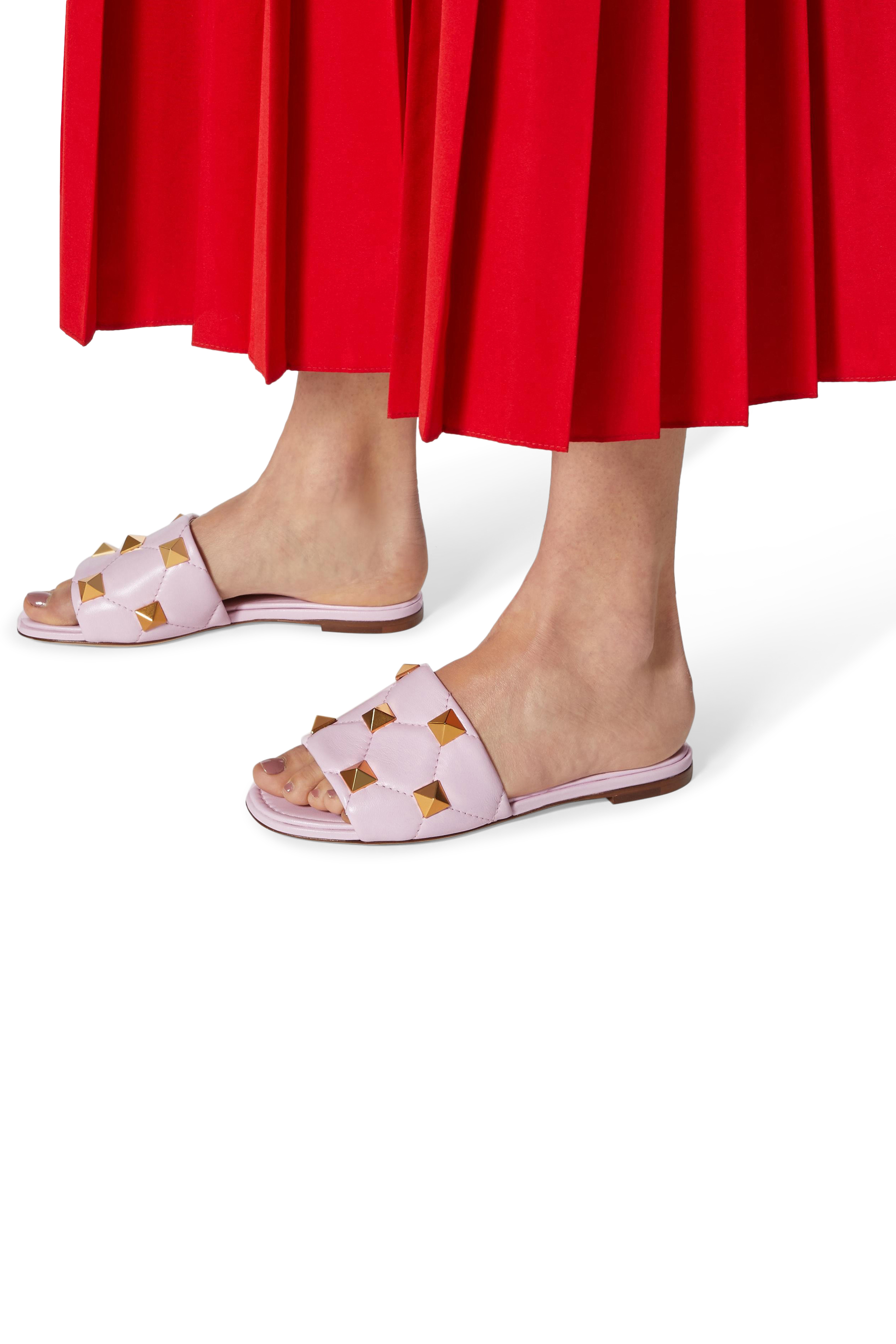 حذاء مفتوح رومان بحلي هرمية